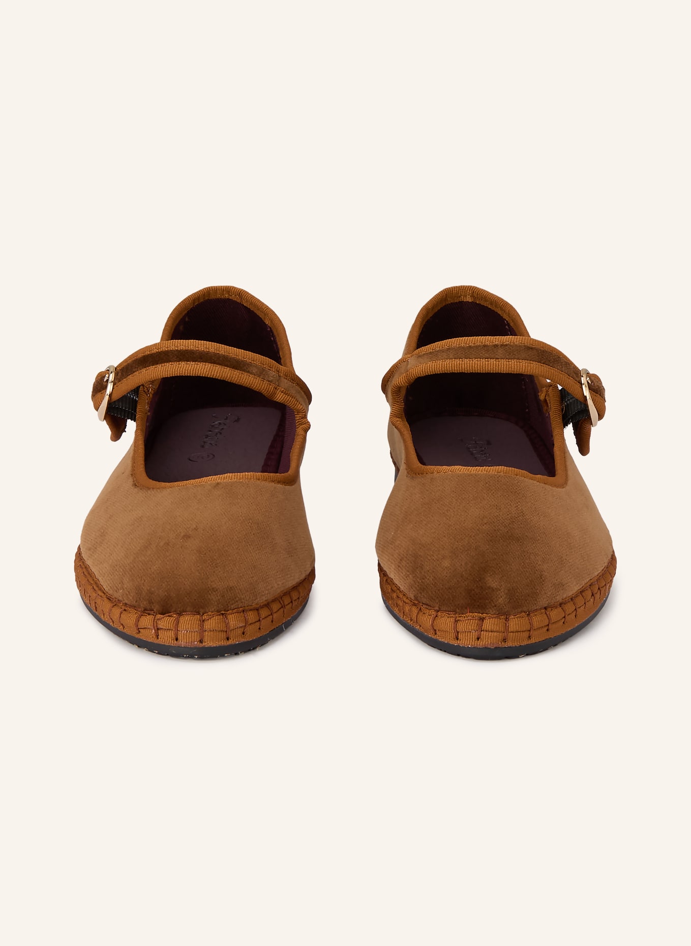 FLABELUS Mary Jane ballerina flats YOKI: BROWN