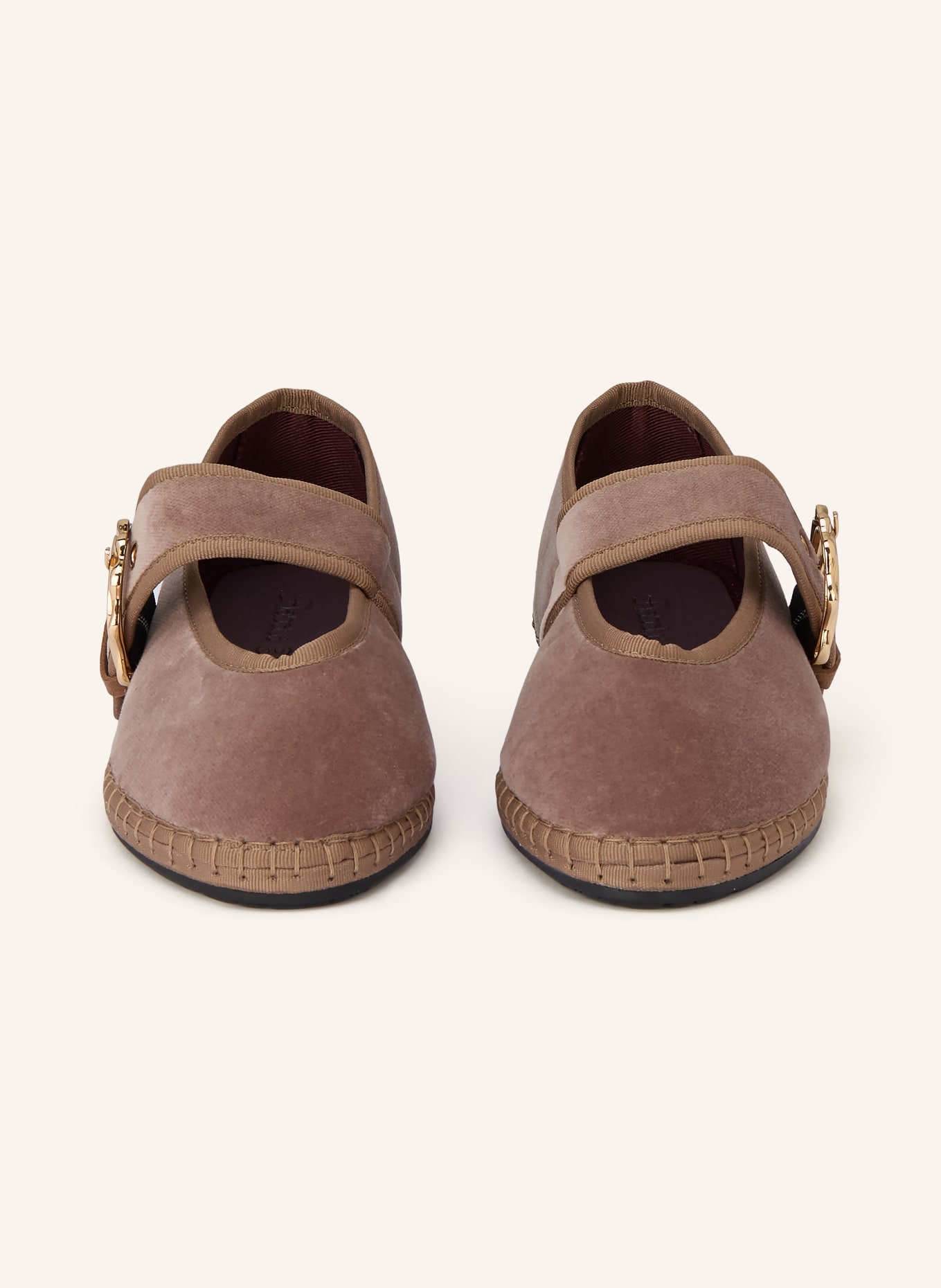 FLABELUS Baleríny Mary Jane SOPHIE: HNĚDÁ / ZLATÁ