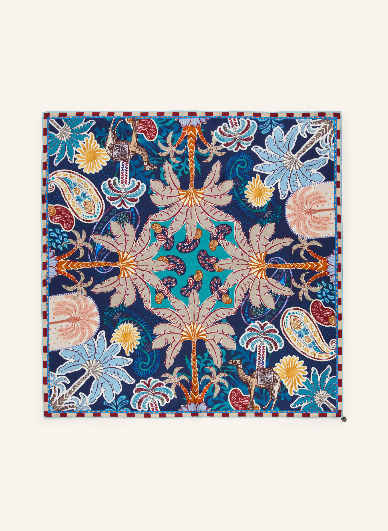 CODELLO Seidentuch: DUNKELBLAU / DUNKELROT / DUNKELGELB