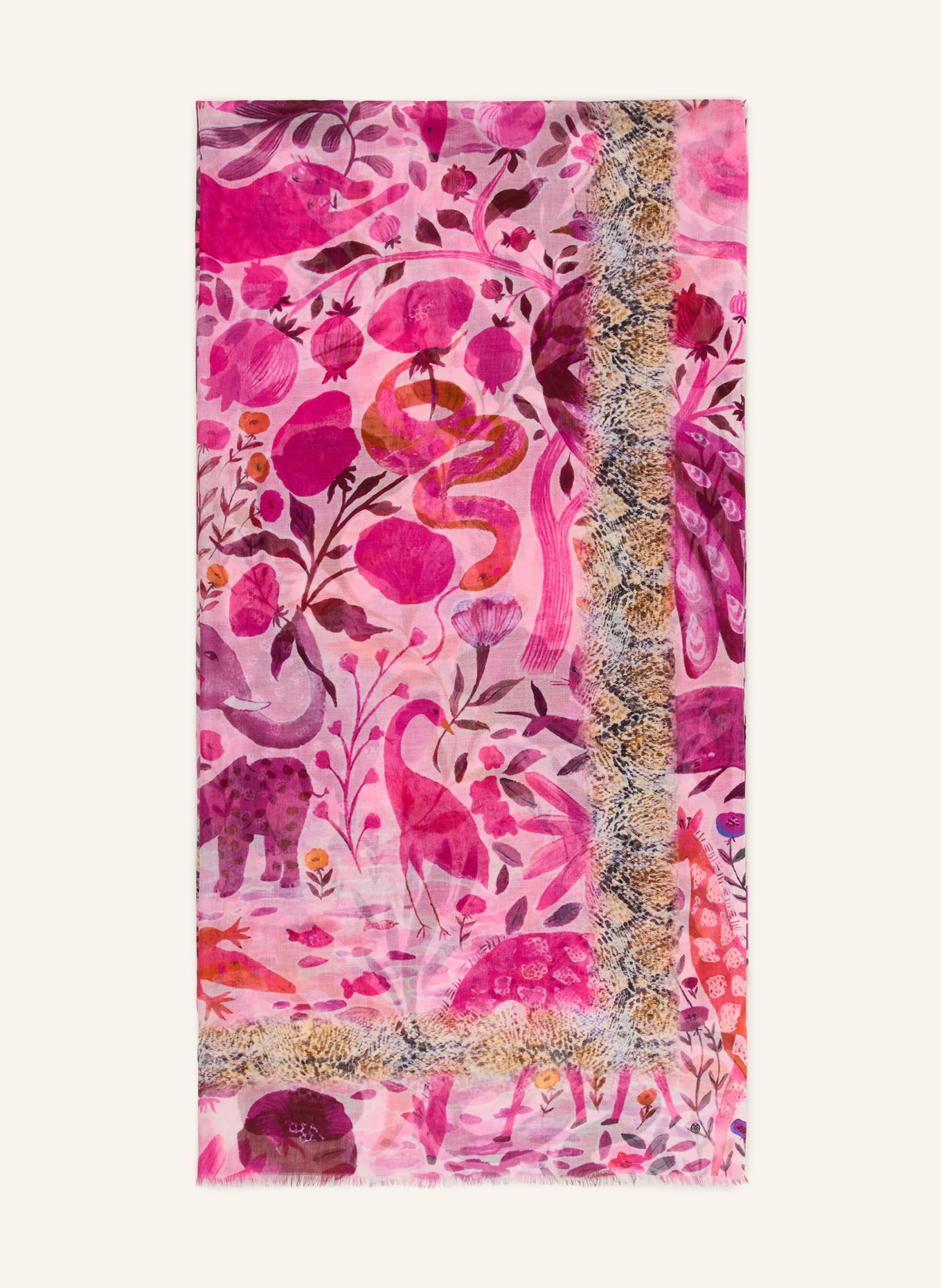 CODELLO Schal: PINK / LILA / DUNKELORANGE