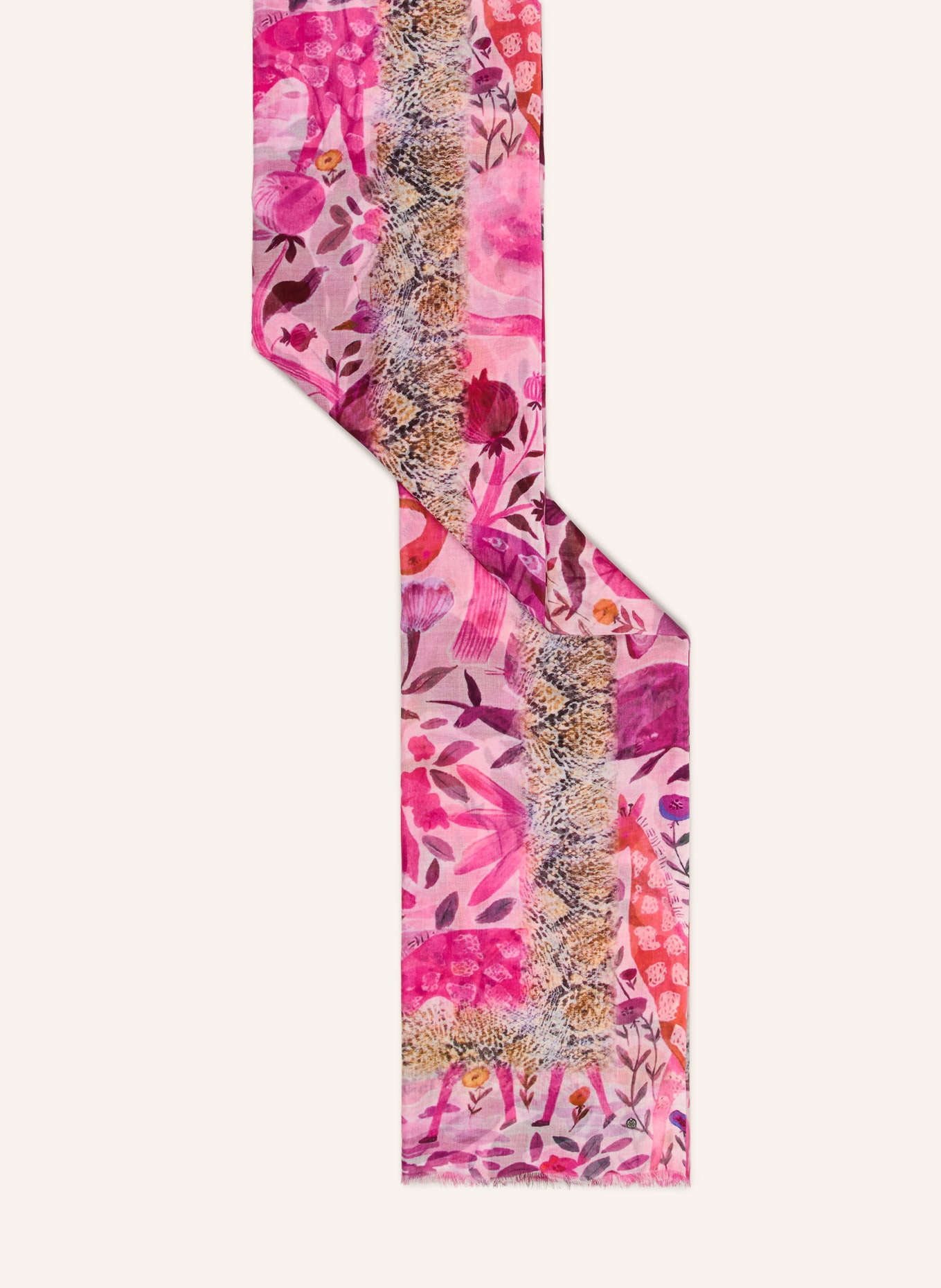 CODELLO Schal: PINK / LILA / DUNKELORANGE