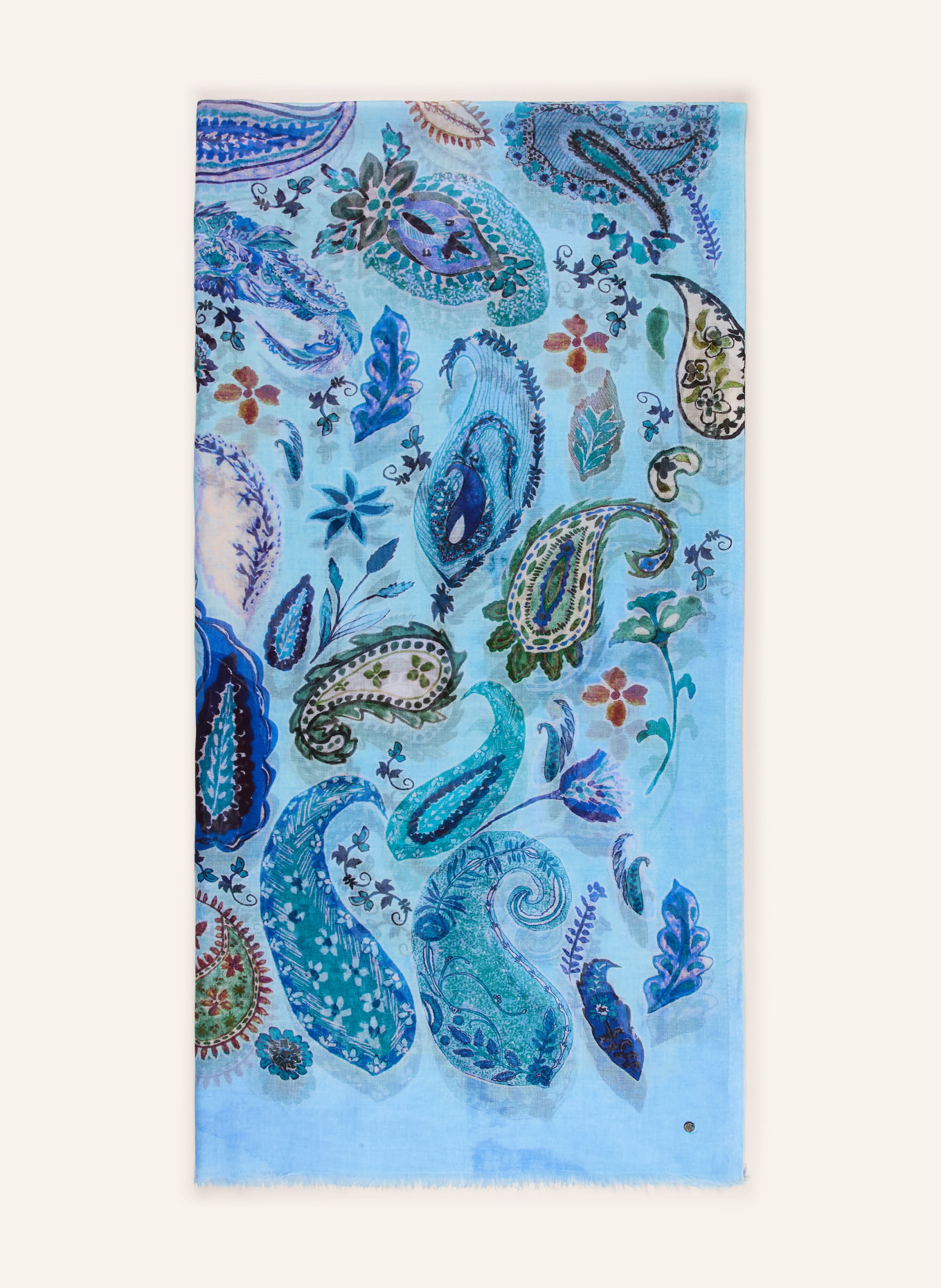 CODELLO Schal: HELLBLAU / GRÜN / DUNKELBLAU