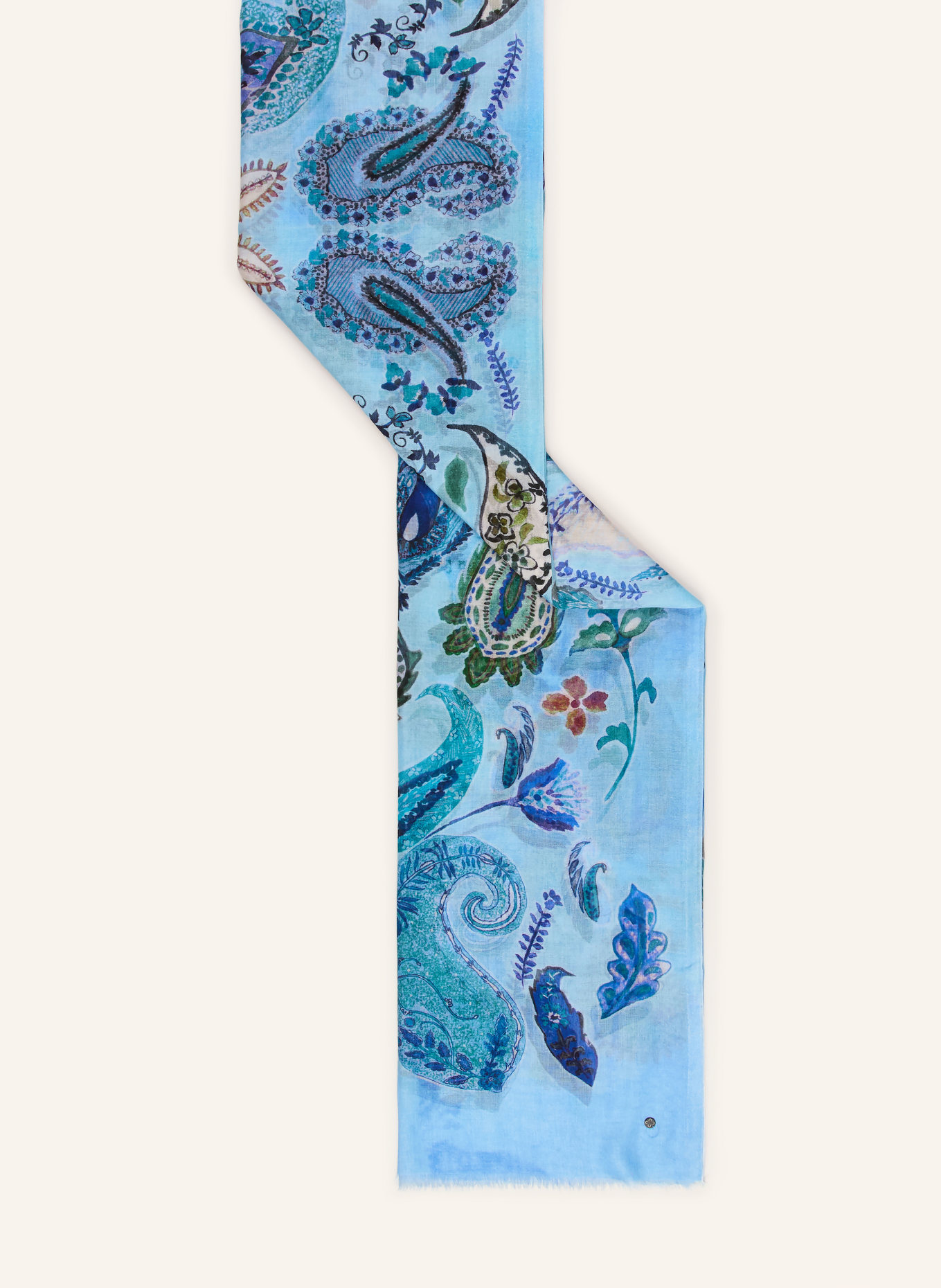 CODELLO Schal: HELLBLAU / GRÜN / DUNKELBLAU