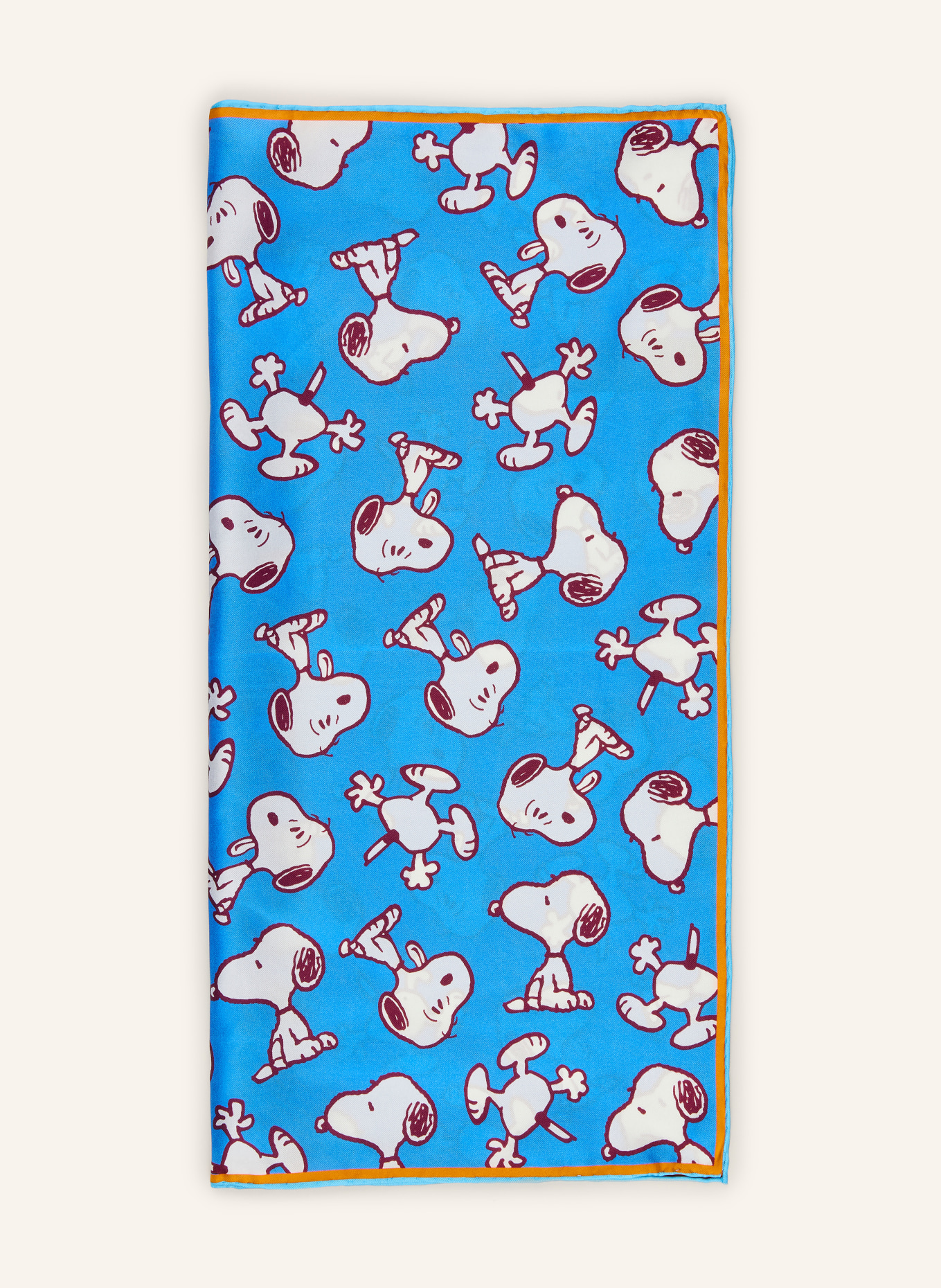 CODELLO Seidentuch: TÜRKIS / DUNKELLILA / WEISS