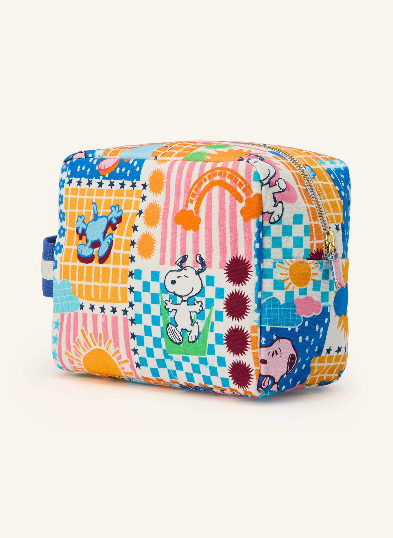 CODELLO cosmetic bag: BLUE / GOLD / WHITE