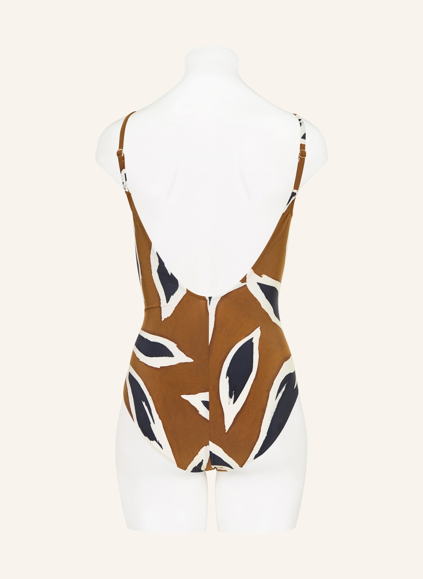MARYAN MEHLHORN Underwired swimsuit NOMADE: COGNAC / ECRU / BLACK