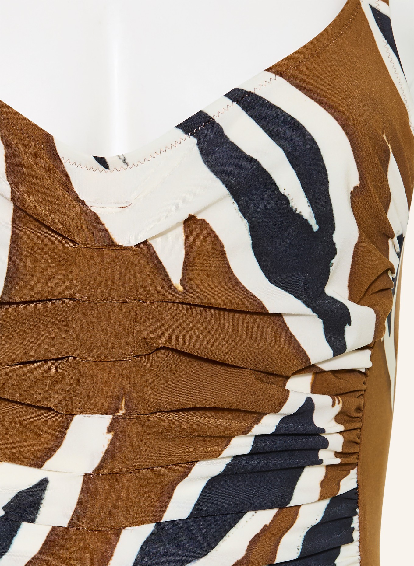 MARYAN MEHLHORN Underwired swimsuit NOMADE: COGNAC / ECRU / BLACK