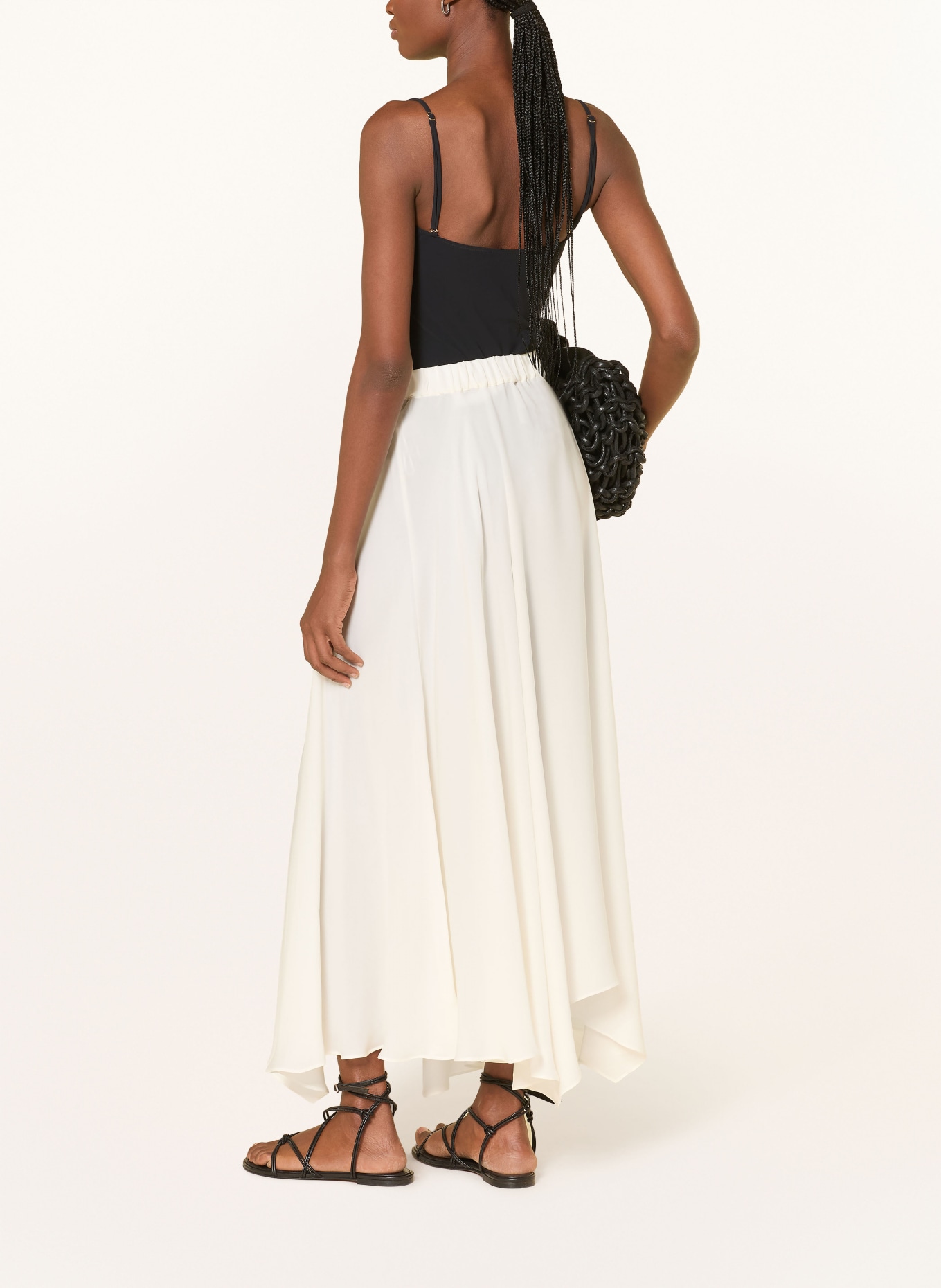 MARYAN MEHLHORN Seidenrock: WEISS