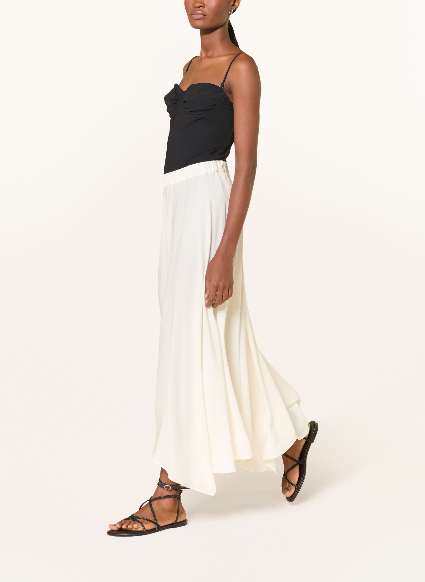 MARYAN MEHLHORN Seidenrock: WEISS