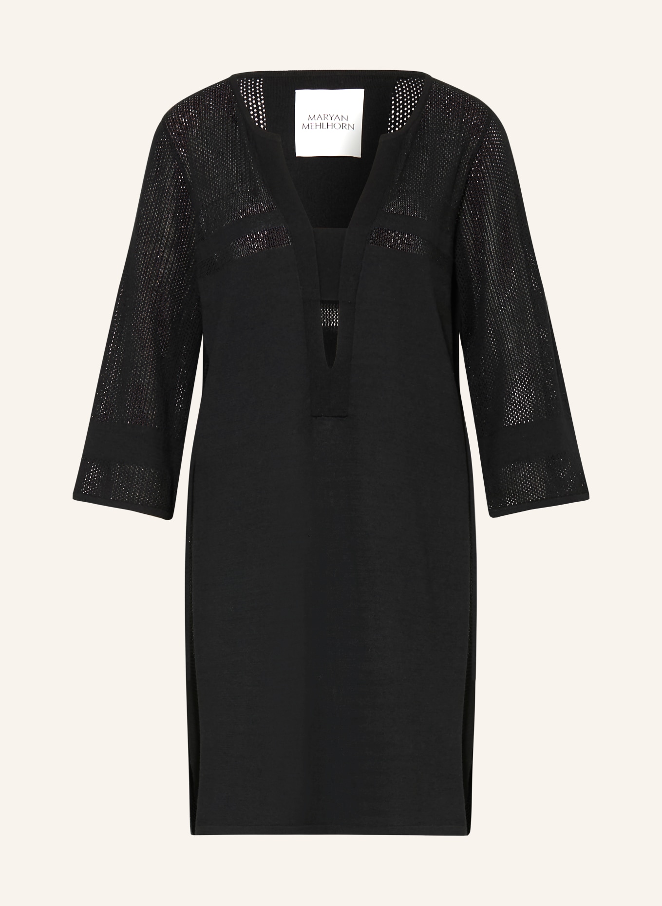MARYAN MEHLHORN Tunika s 3/4 rukávem: ČERNÁ