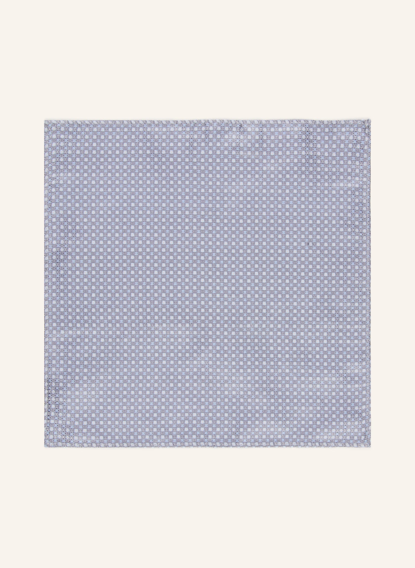 Prince BOWTIE Set: Fliege und Einstecktuch: GRAU / HELLBLAU