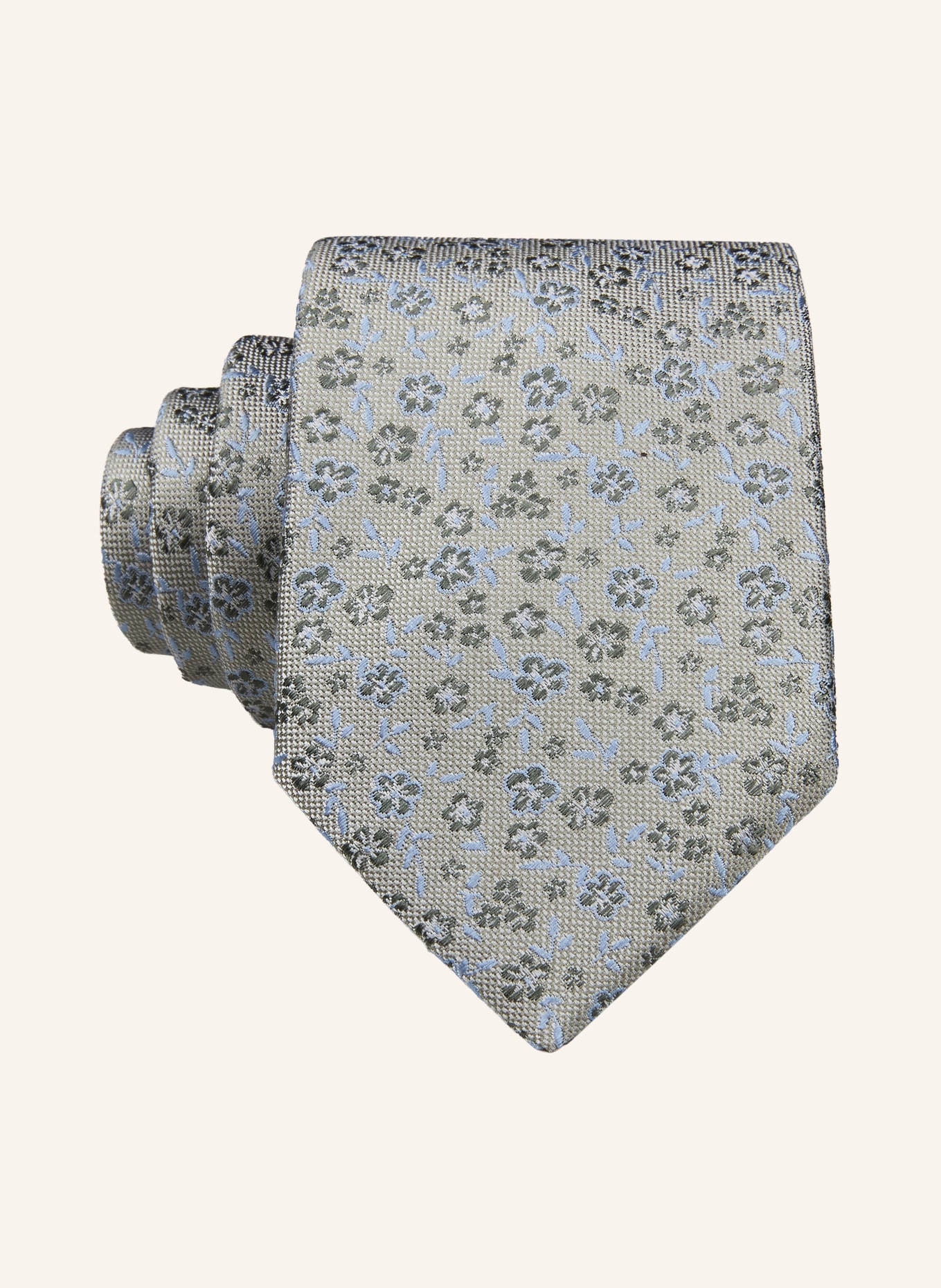 Prince BOWTIE Krawatte: GRAU / KHAKI / HELLBLAU