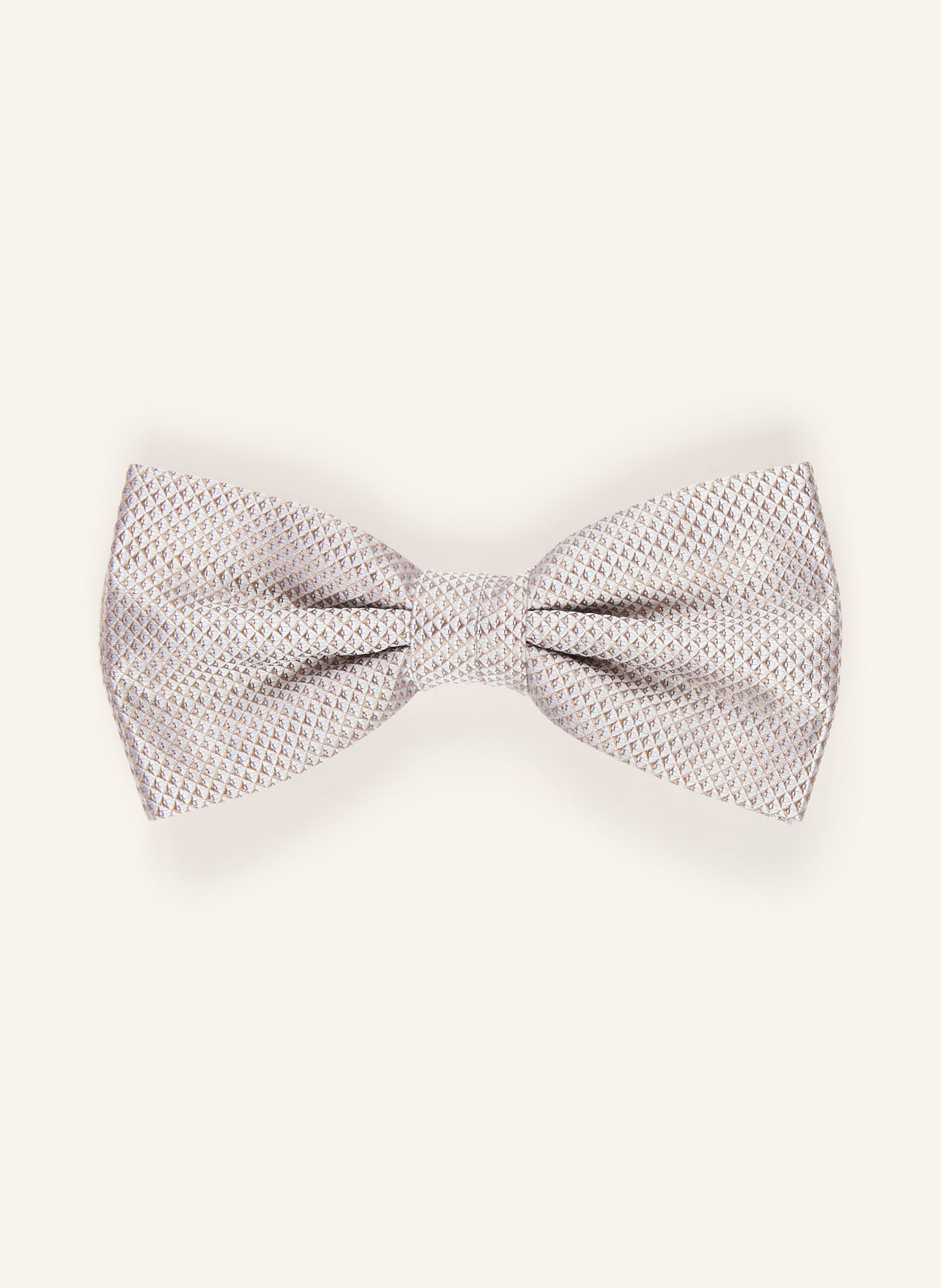 Prince BOWTIE Set: Fliege und Einstecktuch: TAUPE / CREME
