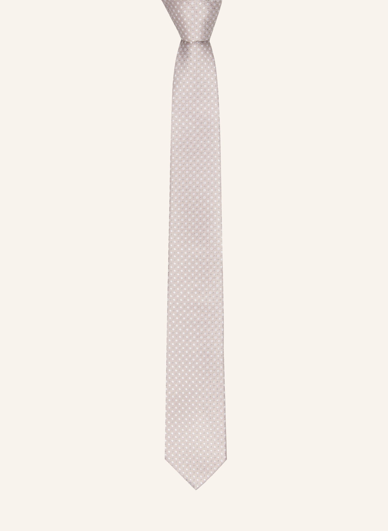 Prince BOWTIE necktie: BEIGE / GRAY / WHITE