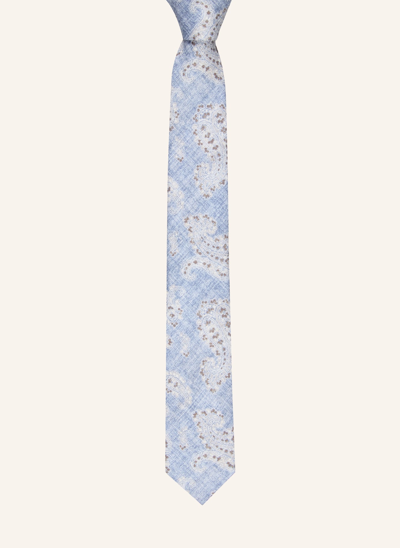 Prince BOWTIE necktie: LIGHT BLUE / BEIGE