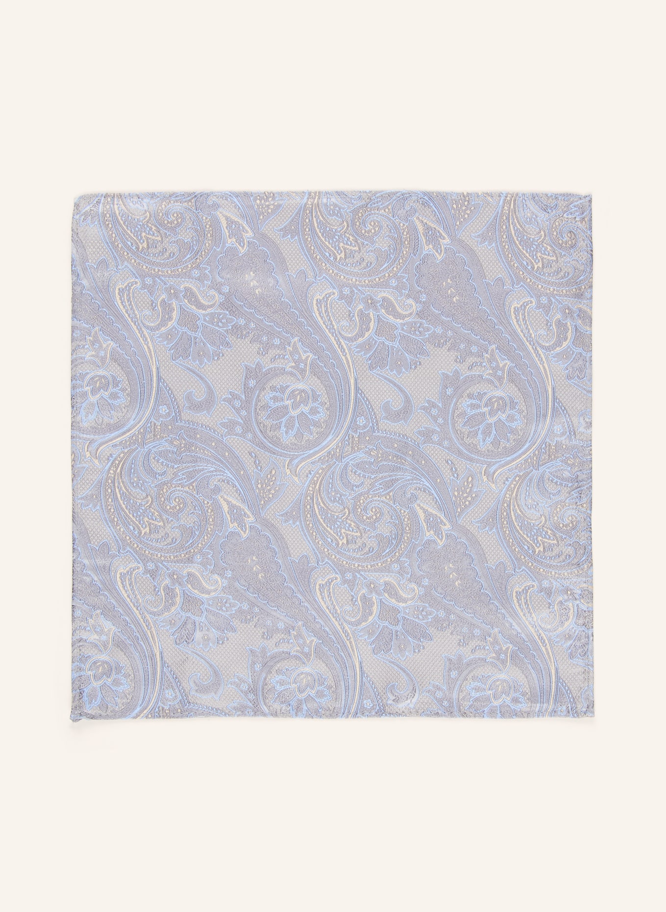 Prince BOWTIE Set: Fliege und Einstecktuch: HELLGRAU / HELLBLAU