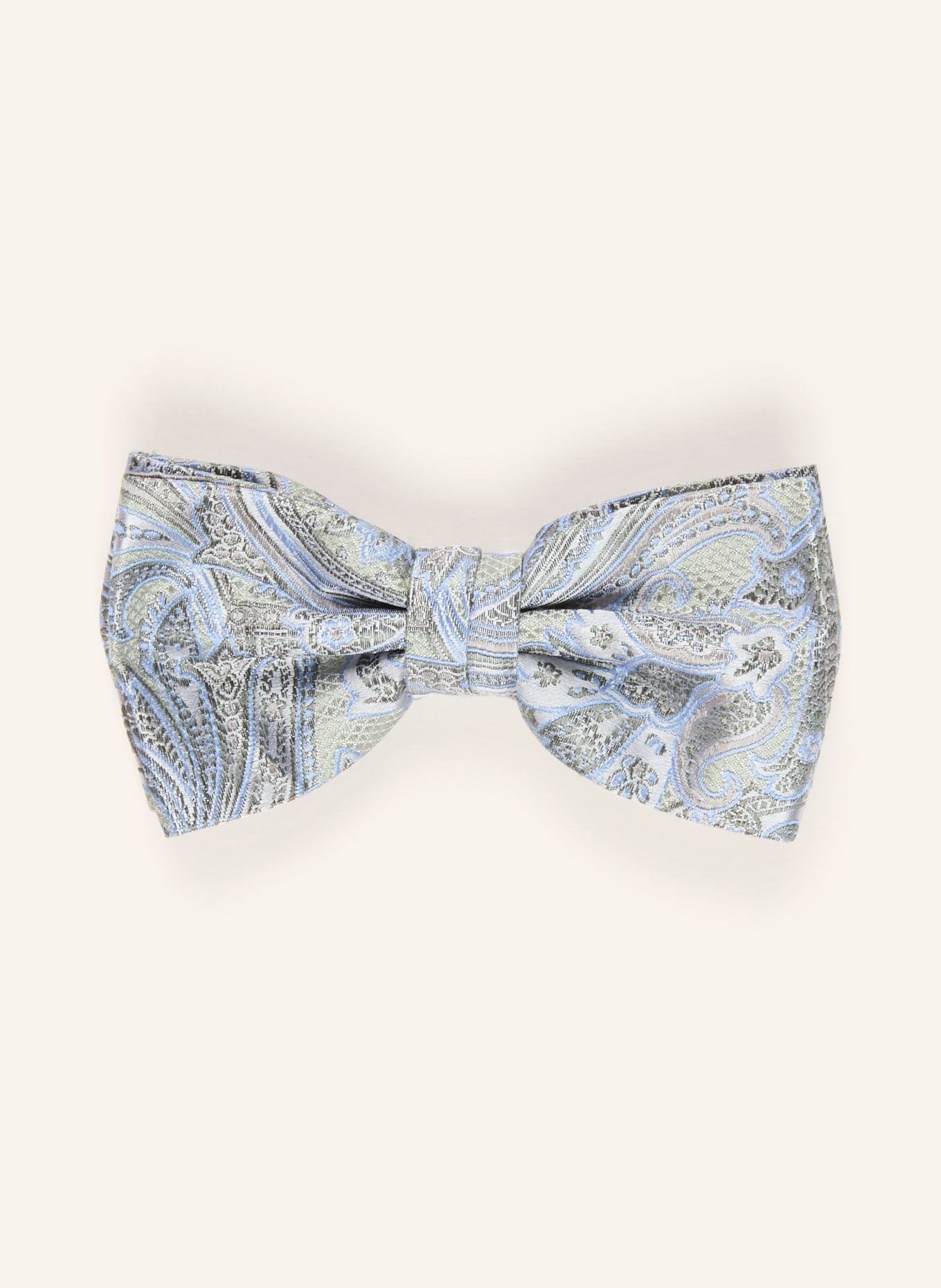 Prince BOWTIE Set: Fliege und Einstecktuch: KHAKI / HELLBLAU