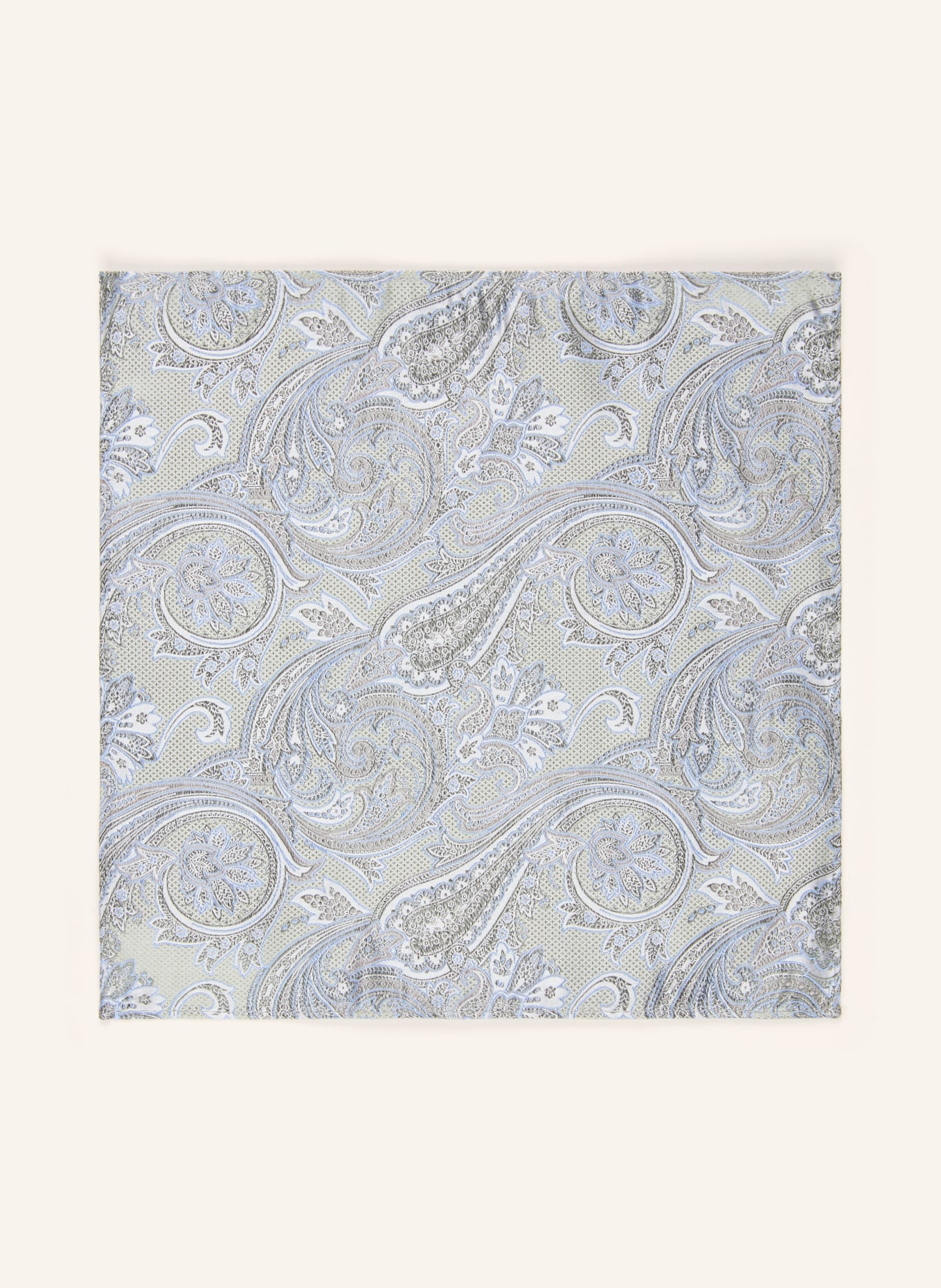 Prince BOWTIE Set: Fliege und Einstecktuch: KHAKI / HELLBLAU