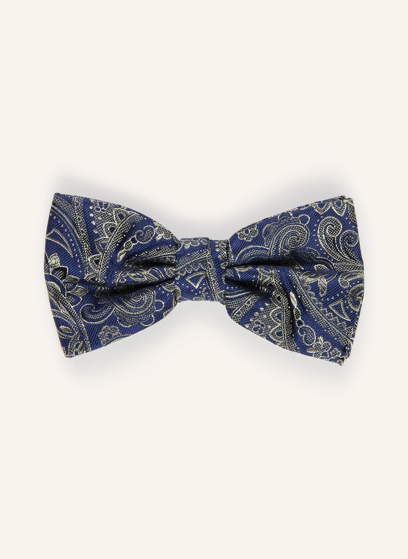 Prince BOWTIE Set: Fliege und Einstecktuch: DUNKELBLAU / KHAKI