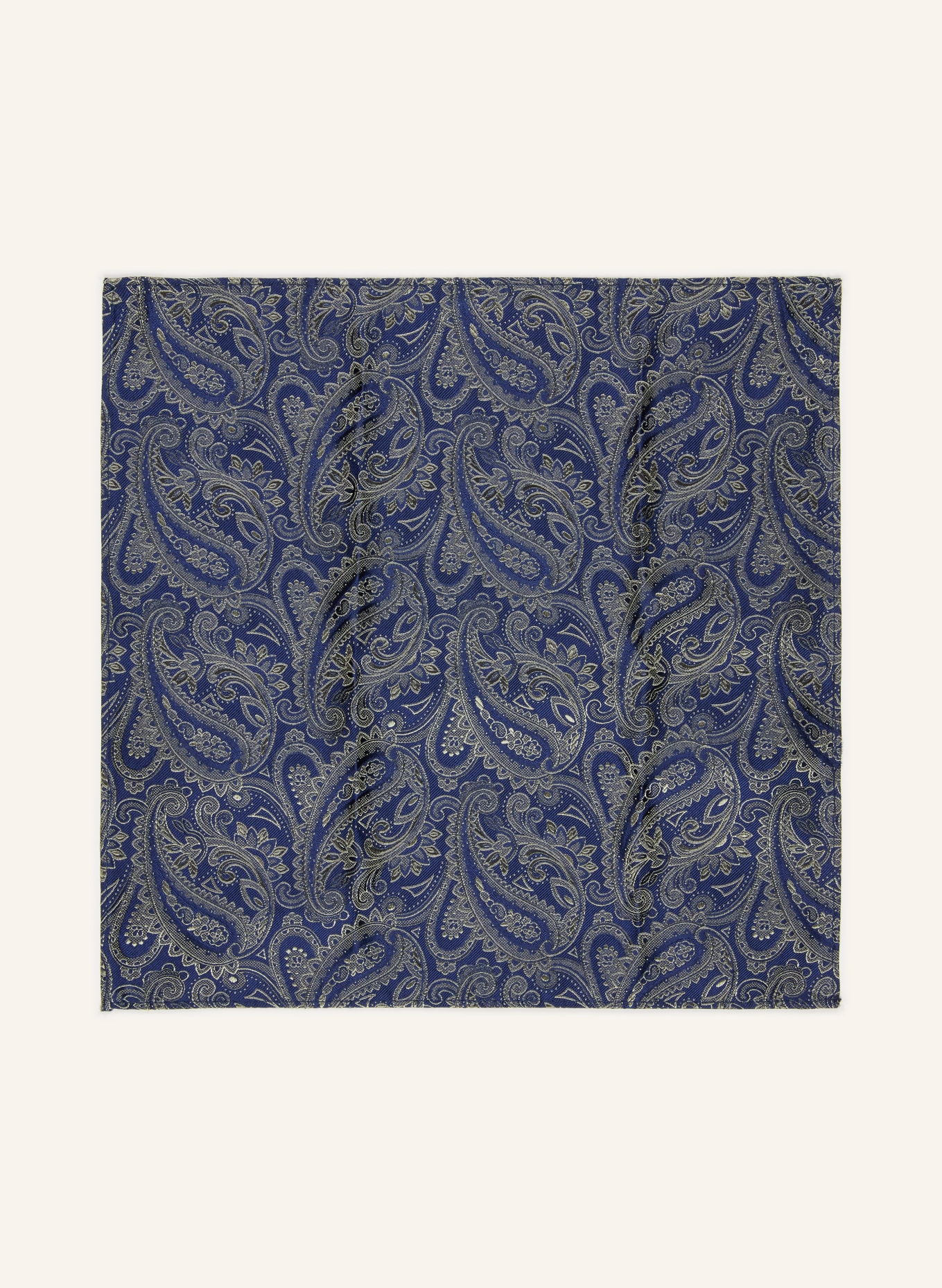 Prince BOWTIE Set: Fliege und Einstecktuch: DUNKELBLAU / KHAKI