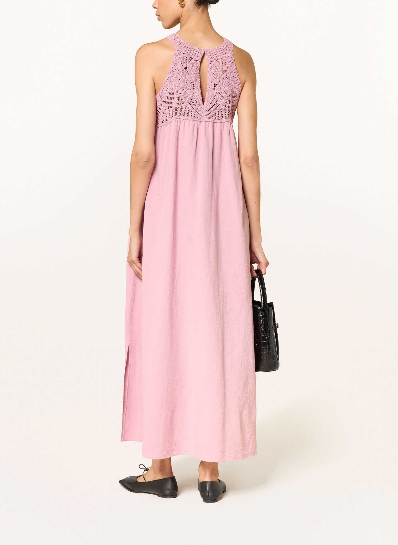 HEMISPHERE Šaty z kombinace materiálů: RŮŽOVÁ