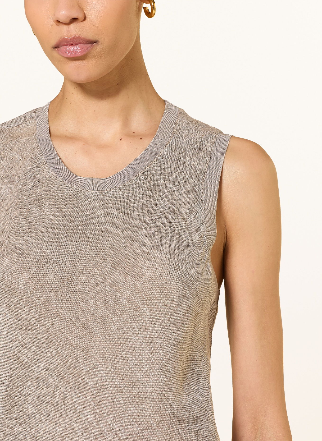 HEMISPHERE Leinentop: TAUPE