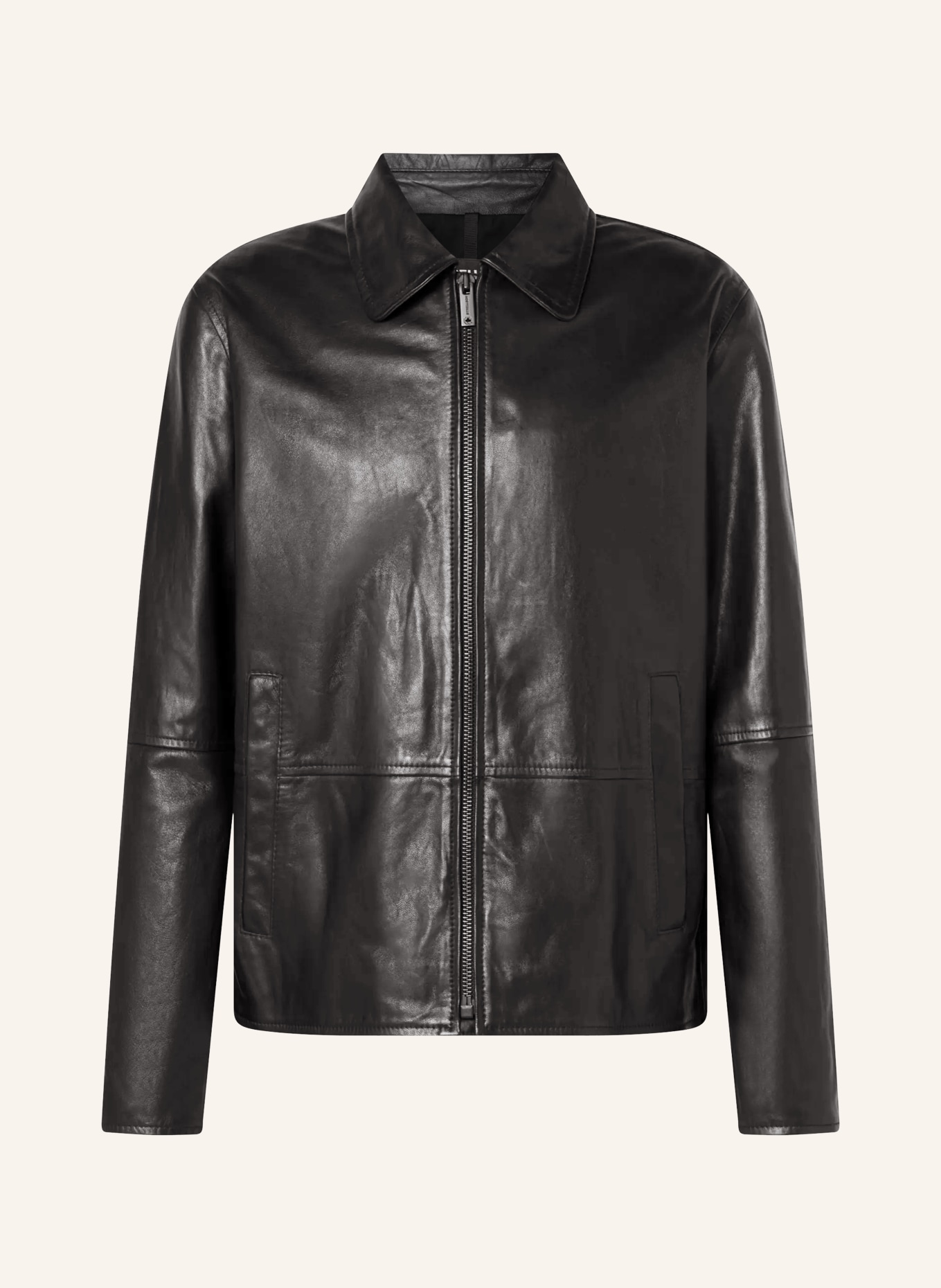 STRELLSON Lederjacke: SCHWARZ