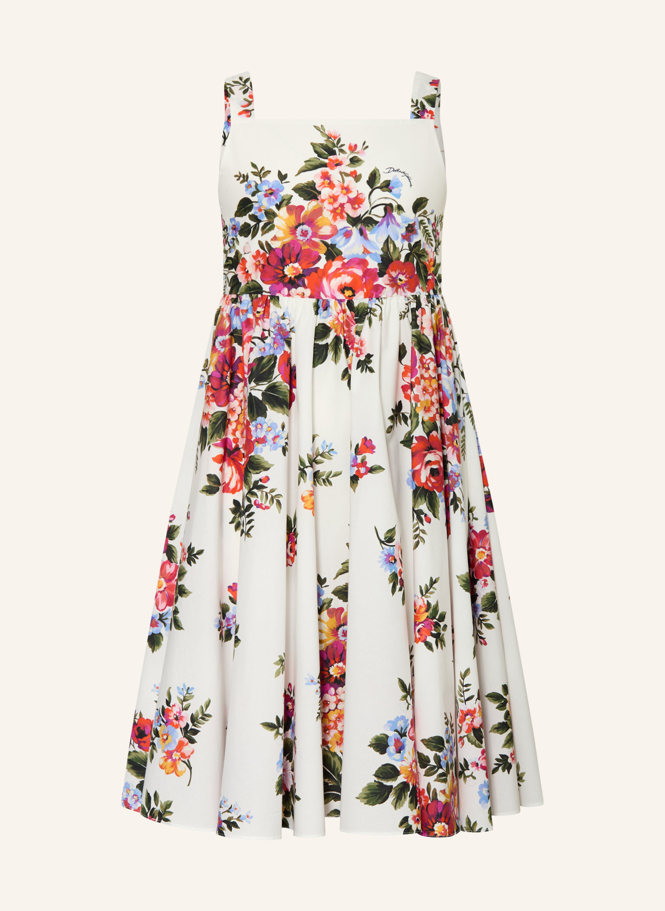 DOLCE & GABBANA sukienka: BIAŁY / CZERWONY / NIEBIESKI