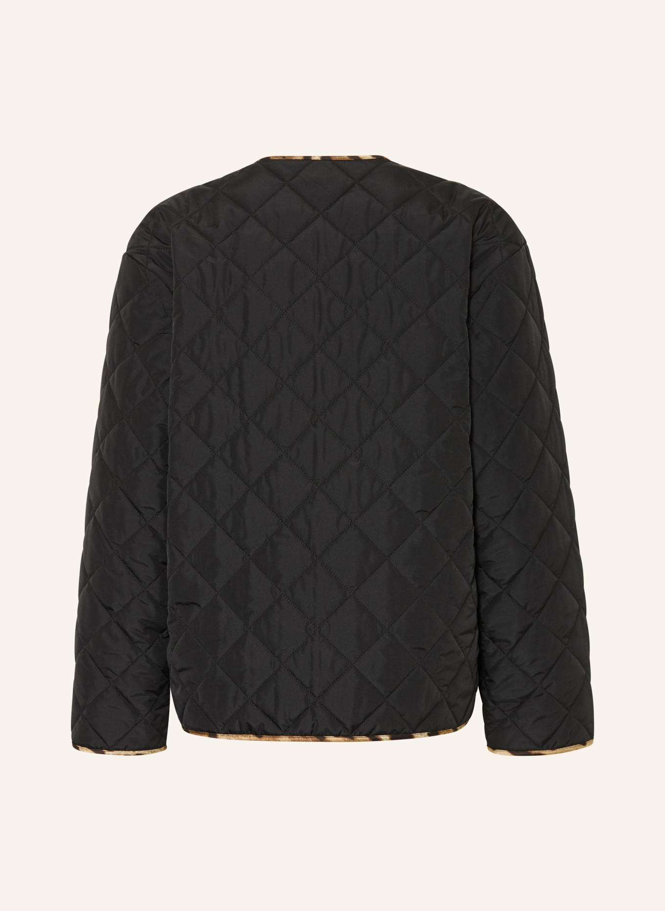 DOLCE & GABBANA Steppjacke: SCHWARZ / HELLBRAUN / DUNKELBRAUN