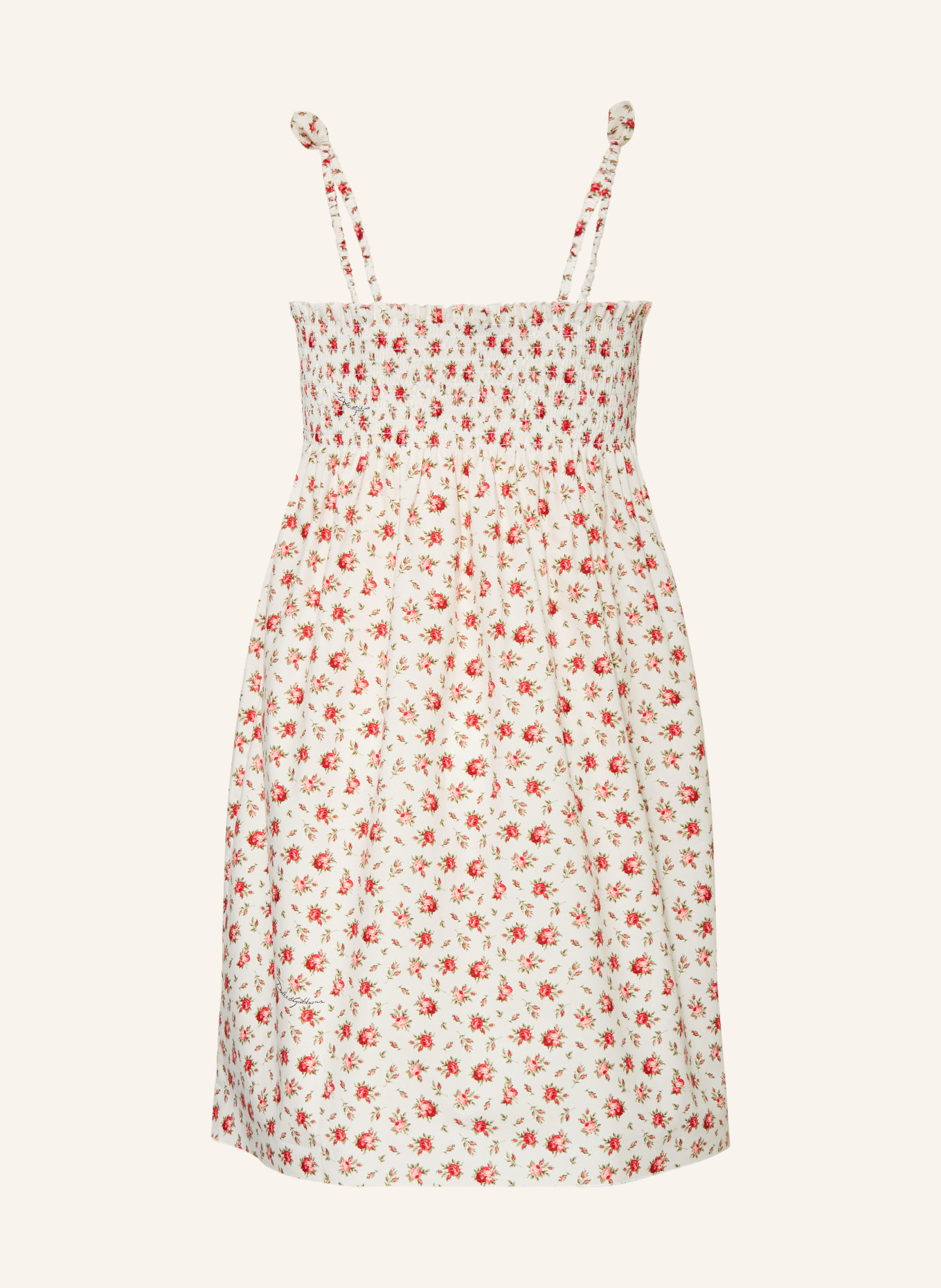 DOLCE & GABBANA sukienka: BIAŁY / CZERWONY