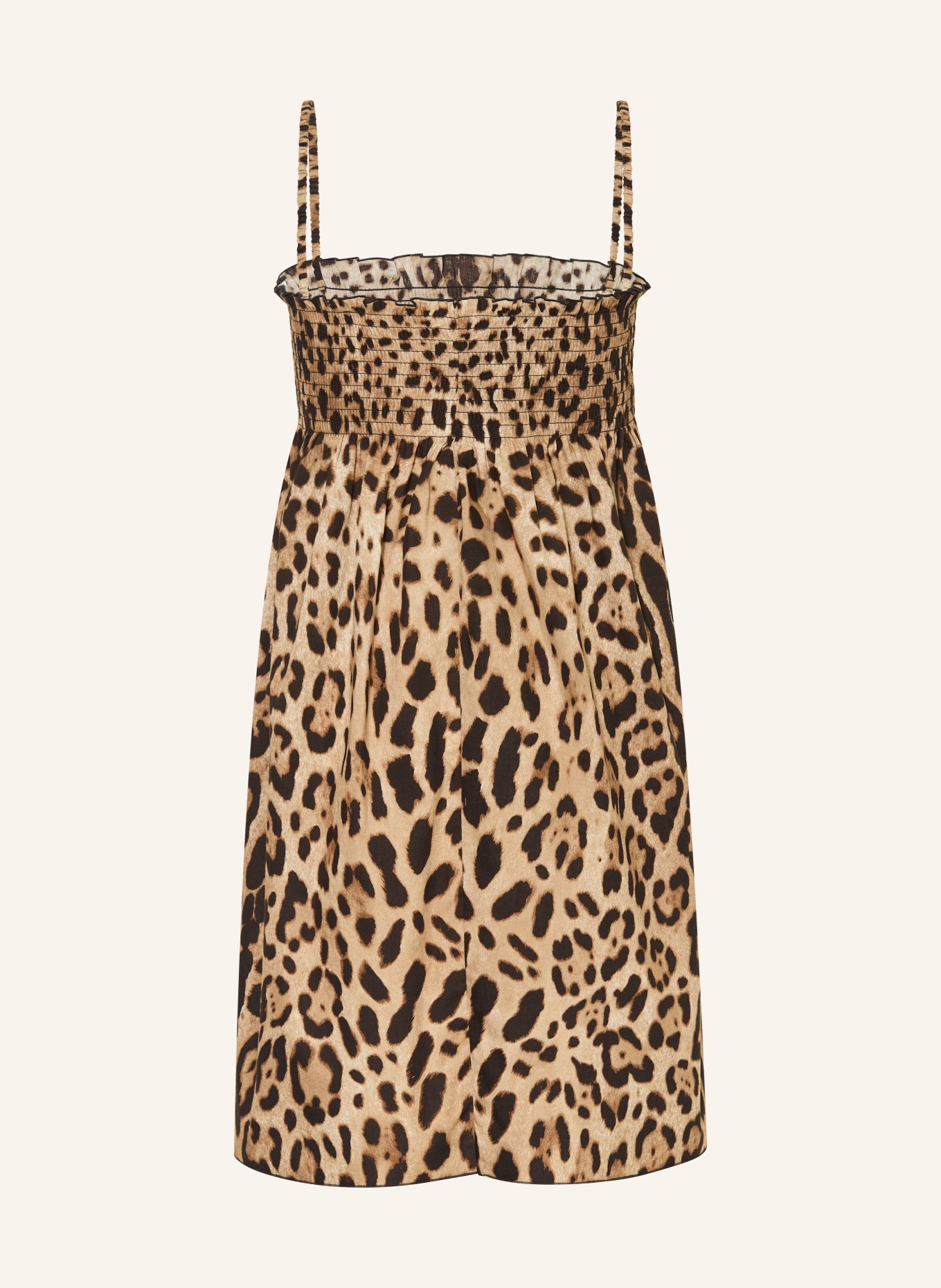 DOLCE & GABBANA sukienka: BRĄZOWY / JASNOBRĄZOWY / CZARNY