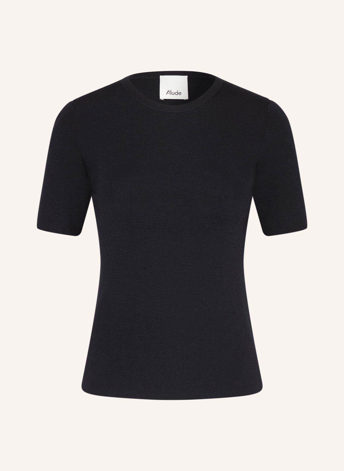 ALLUDE koszulka z dzianiny: GRANATOWY