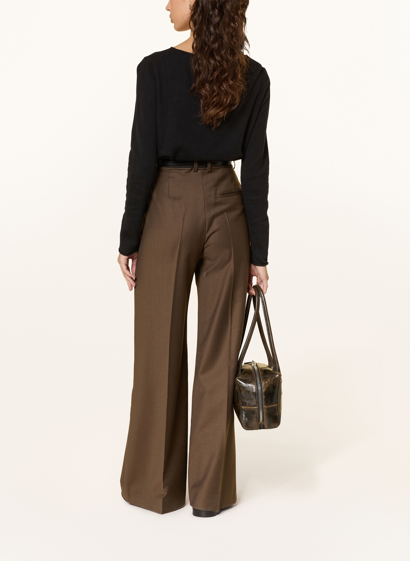 ALLUDE Svetr s kašmírem: ČERNÁ