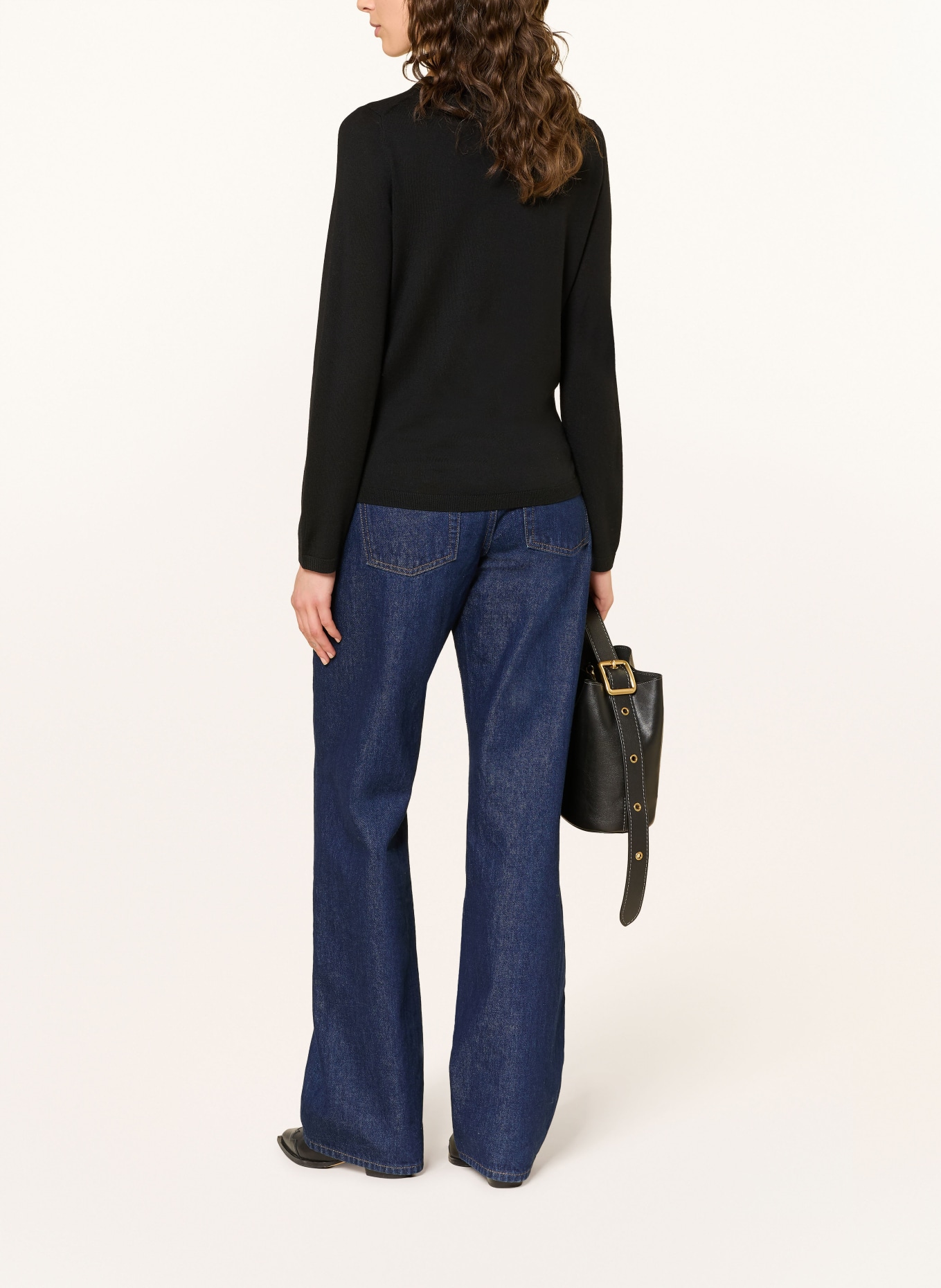 ALLUDE svetr: ČERNÁ