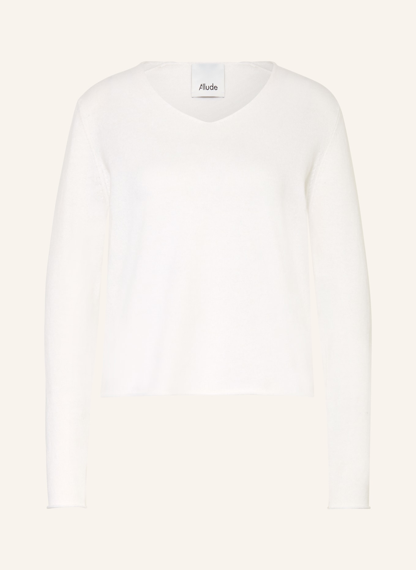ALLUDE Pullover mit Cashmere: CREME