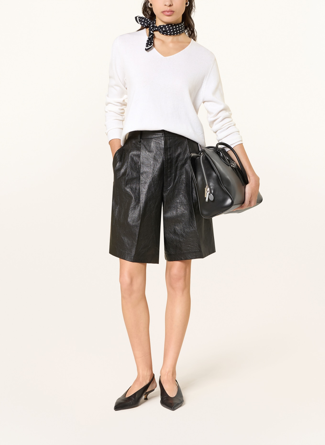 ALLUDE Pullover mit Cashmere: CREME