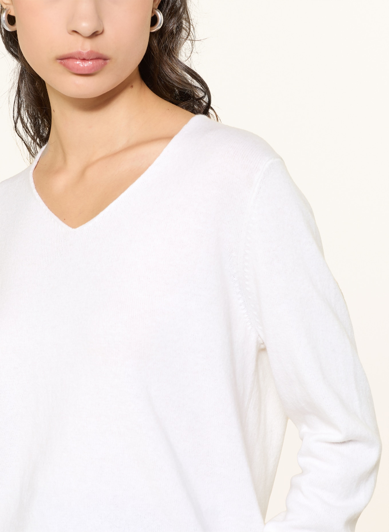 ALLUDE Pullover mit Cashmere: CREME