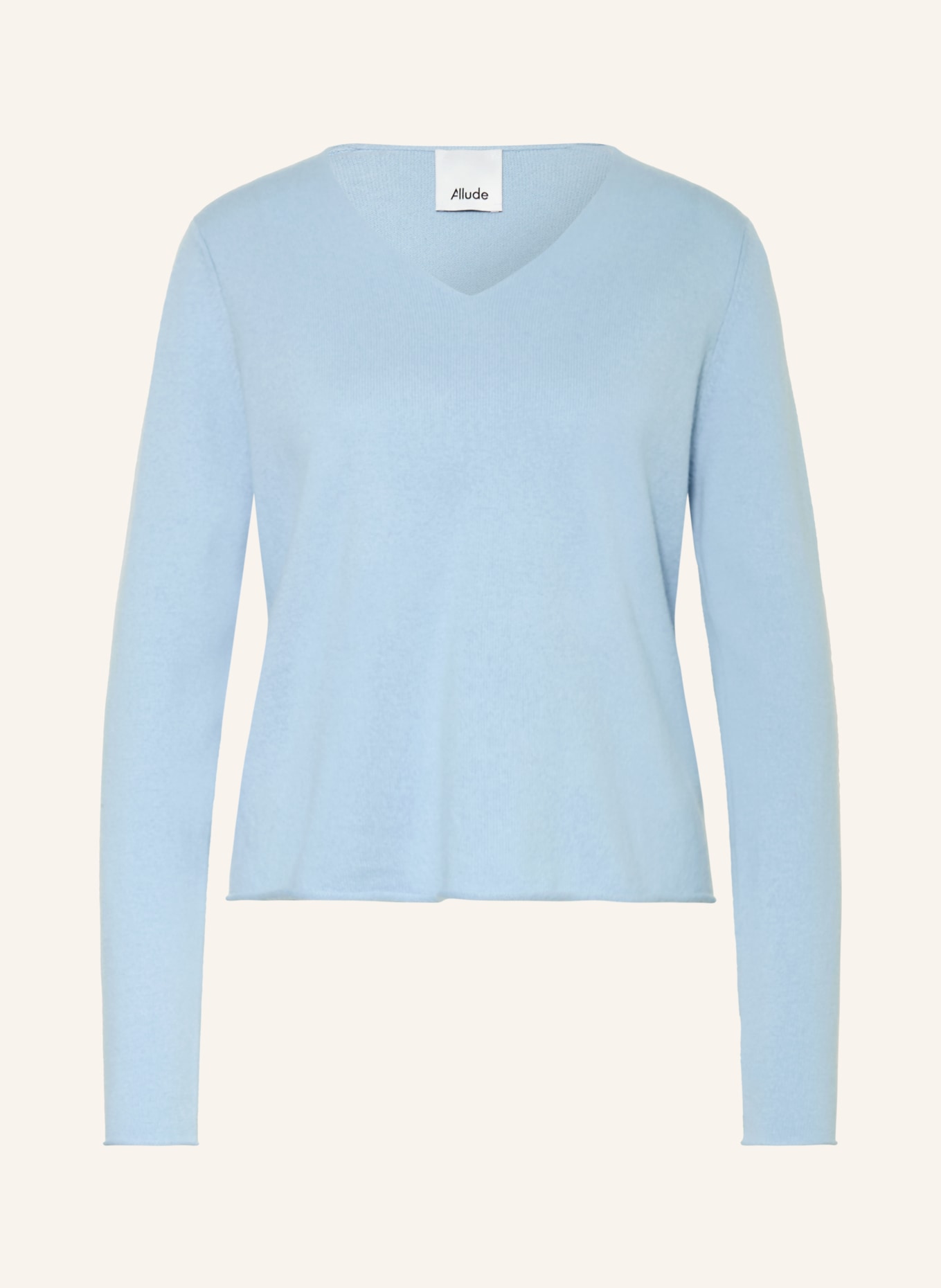 ALLUDE Pullover mit Cashmere: HELLBLAU