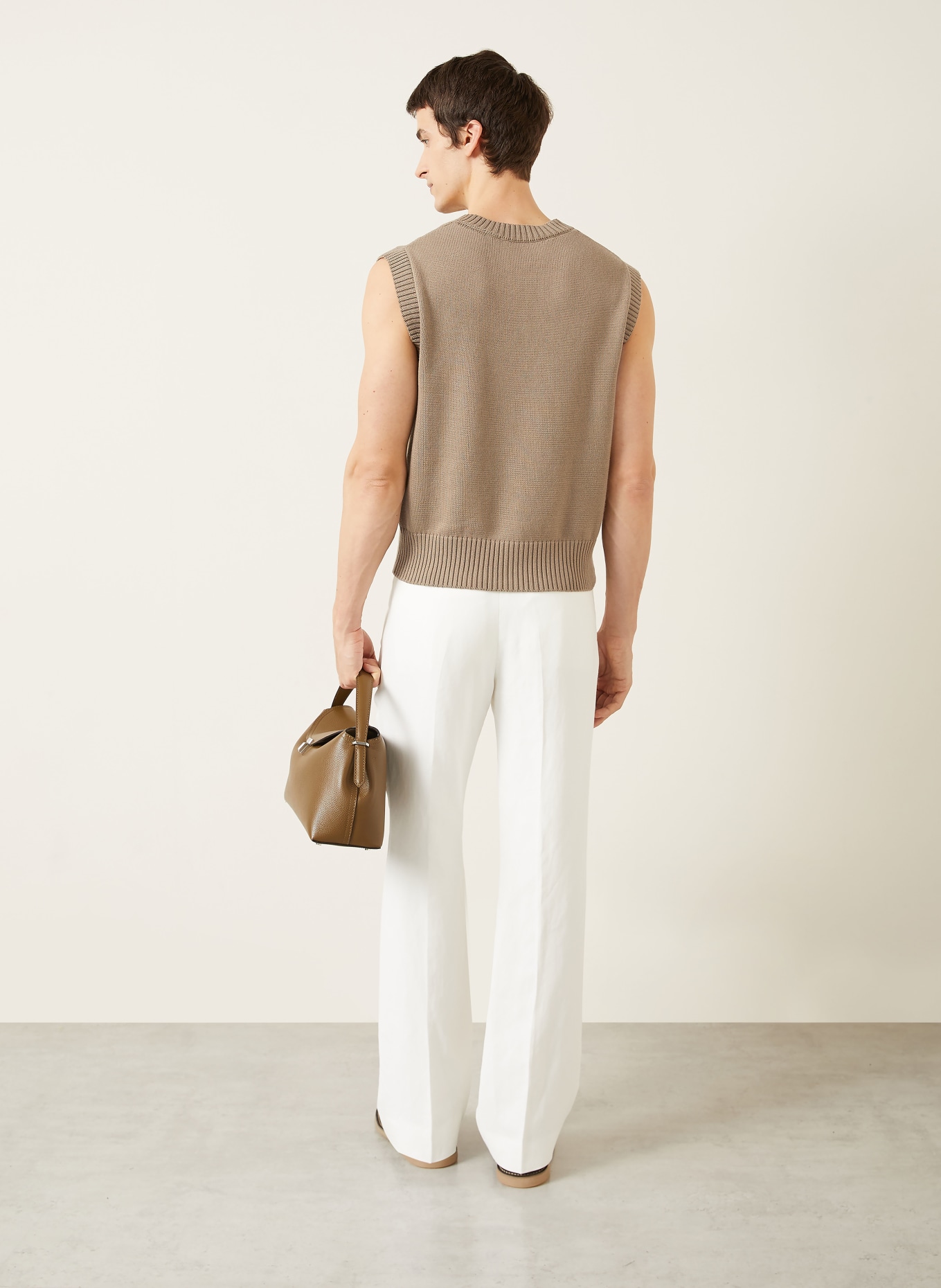 AMI PARIS Pullunder: BEIGE / ECRU