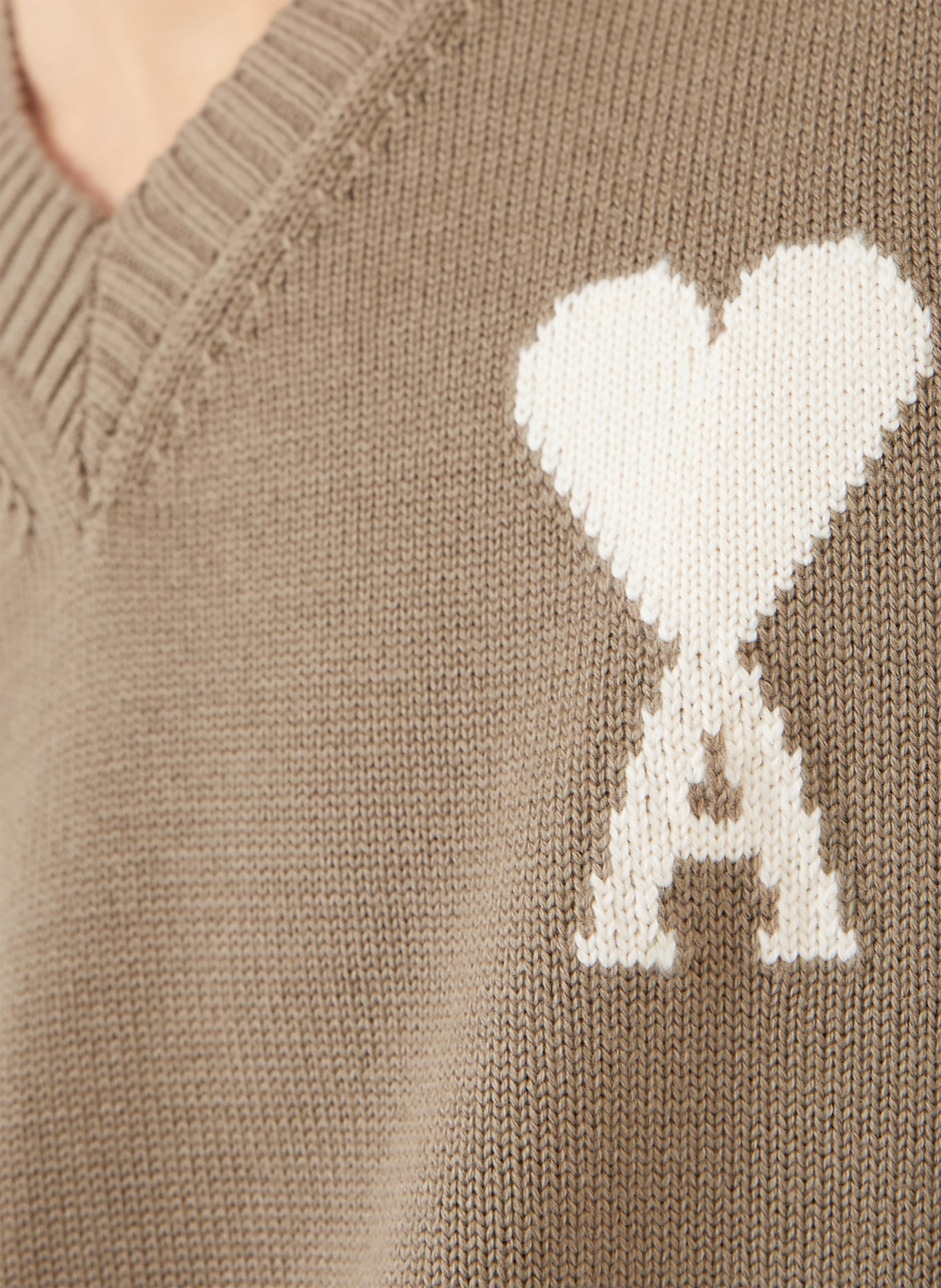 AMI PARIS Pullunder: BEIGE / ECRU