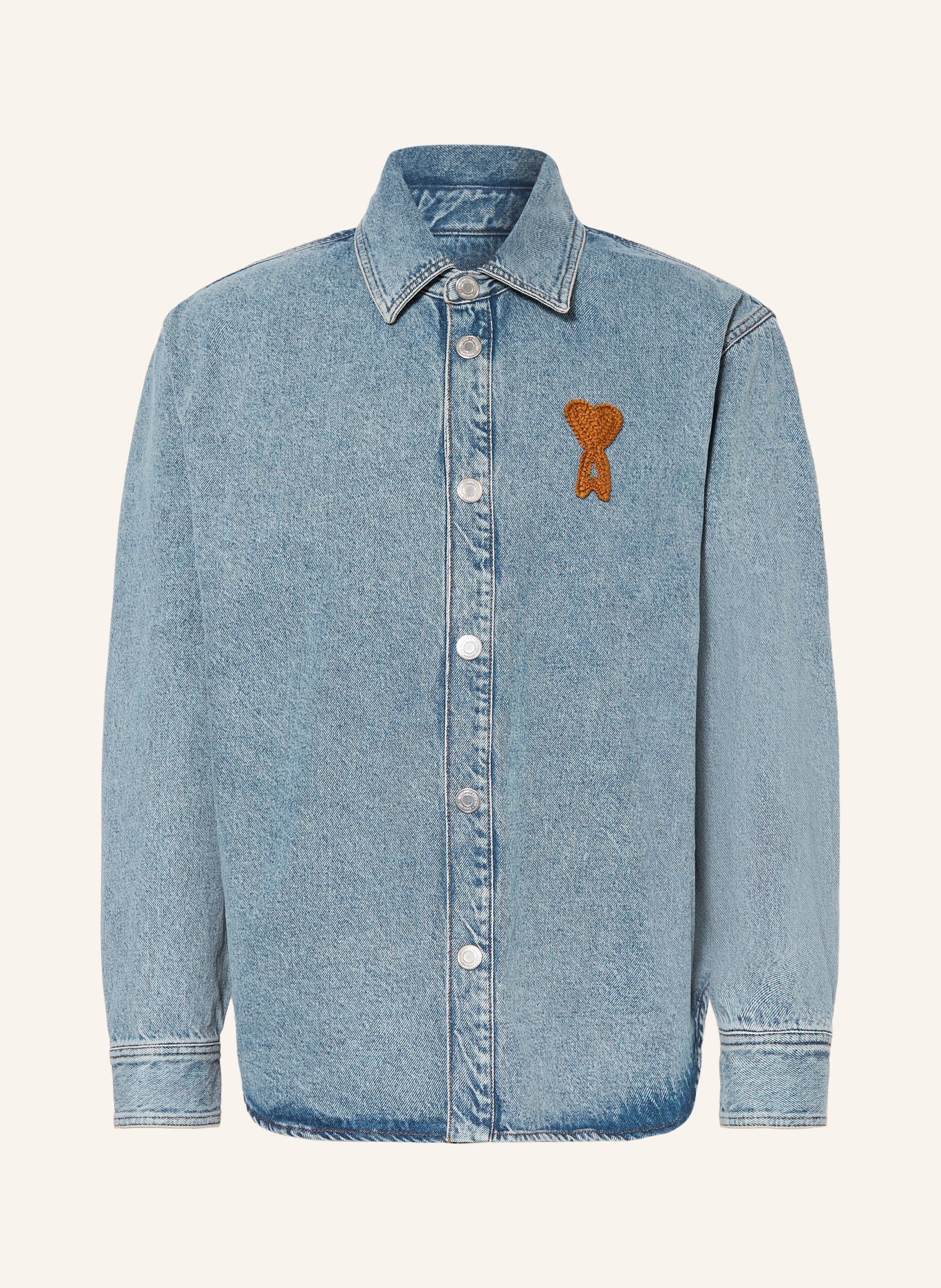 AMI PARIS Jeans-Overjacket: HELLBLAU