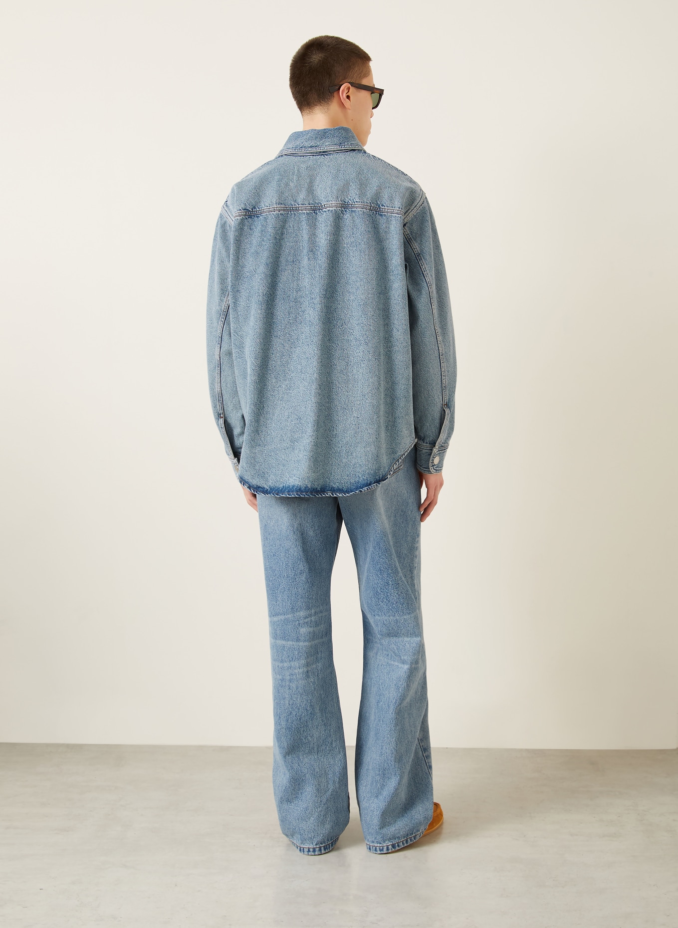 AMI PARIS Jeans-Overjacket: HELLBLAU