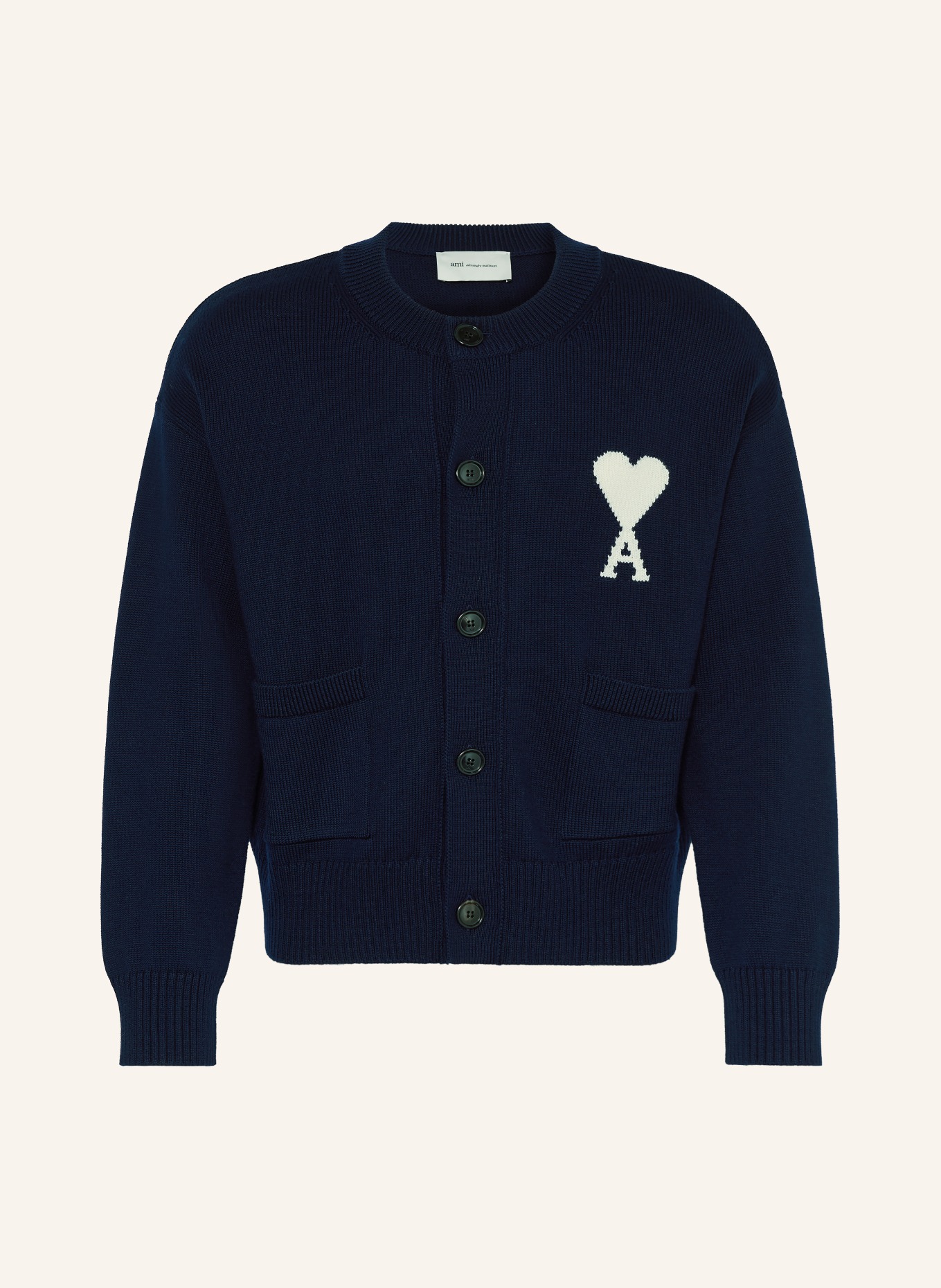 AMI PARIS Strickjacke: DUNKELBLAU