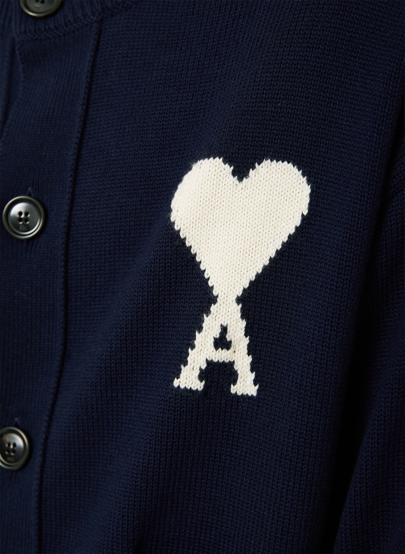 AMI PARIS Strickjacke: DUNKELBLAU