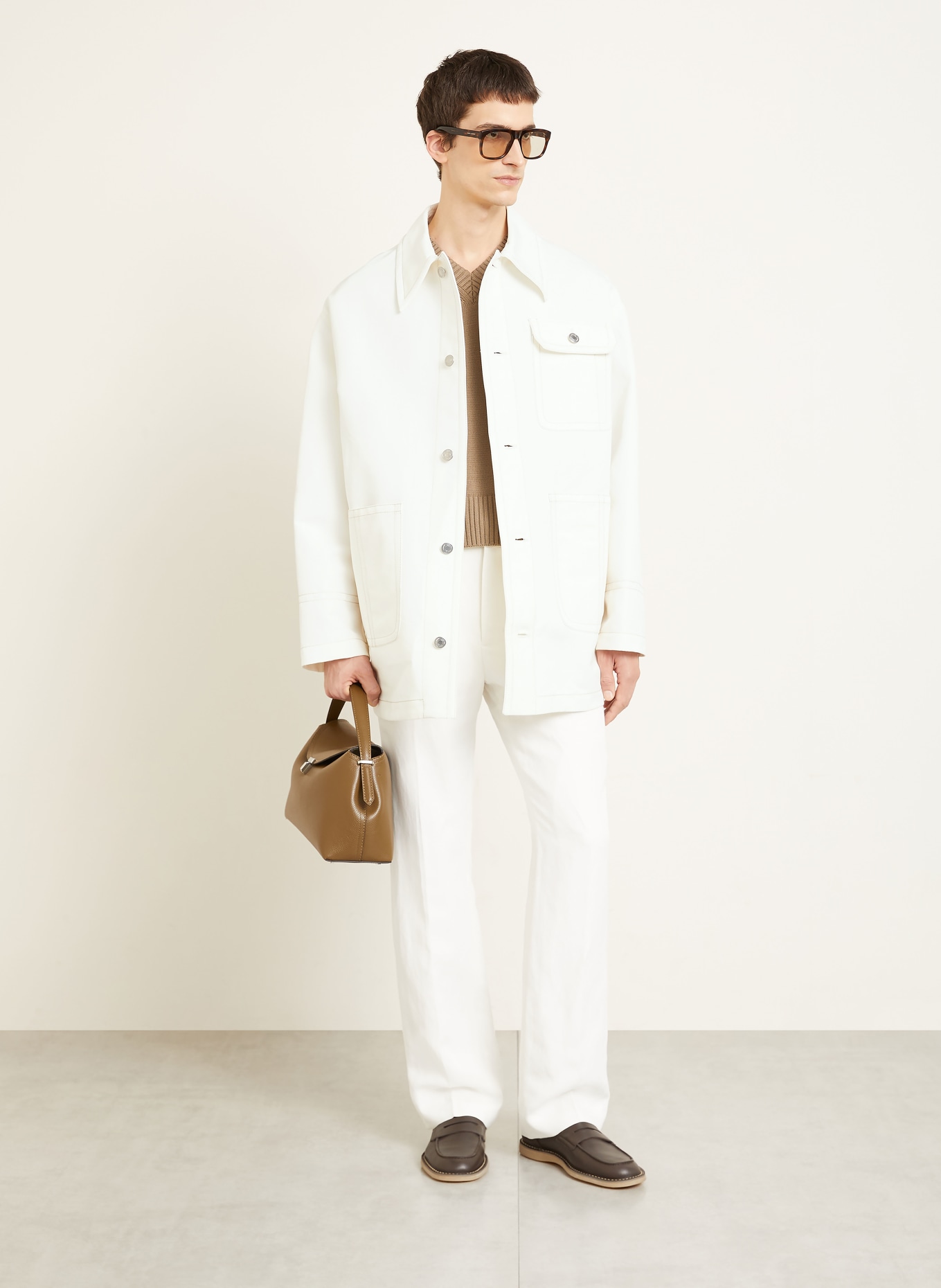 AMI PARIS Overjacket: CREME