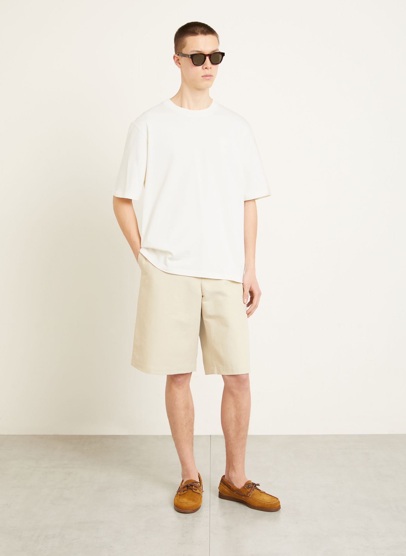 AMI PARIS T-Shirt: WEISS