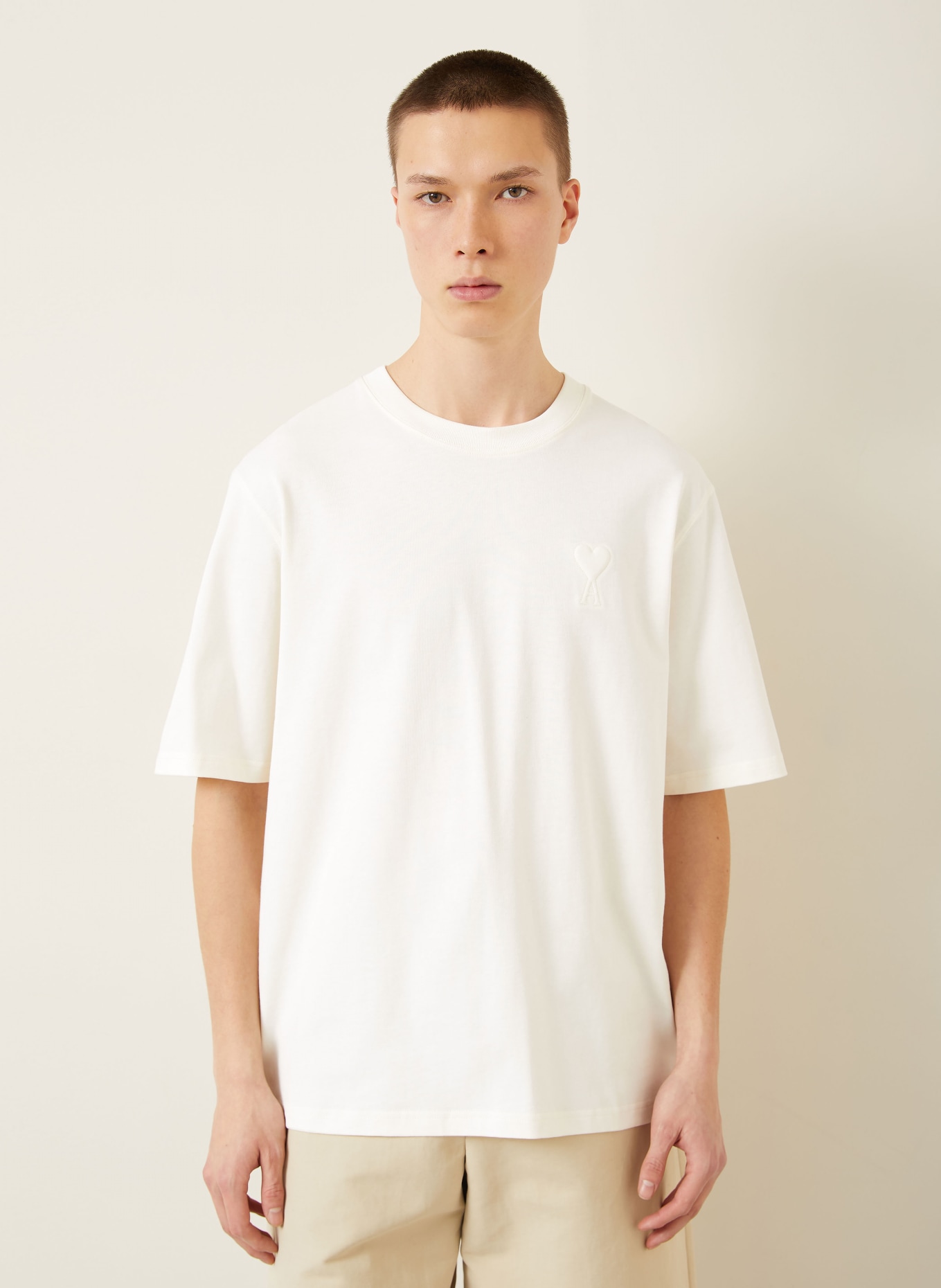 AMI PARIS T-Shirt: WEISS