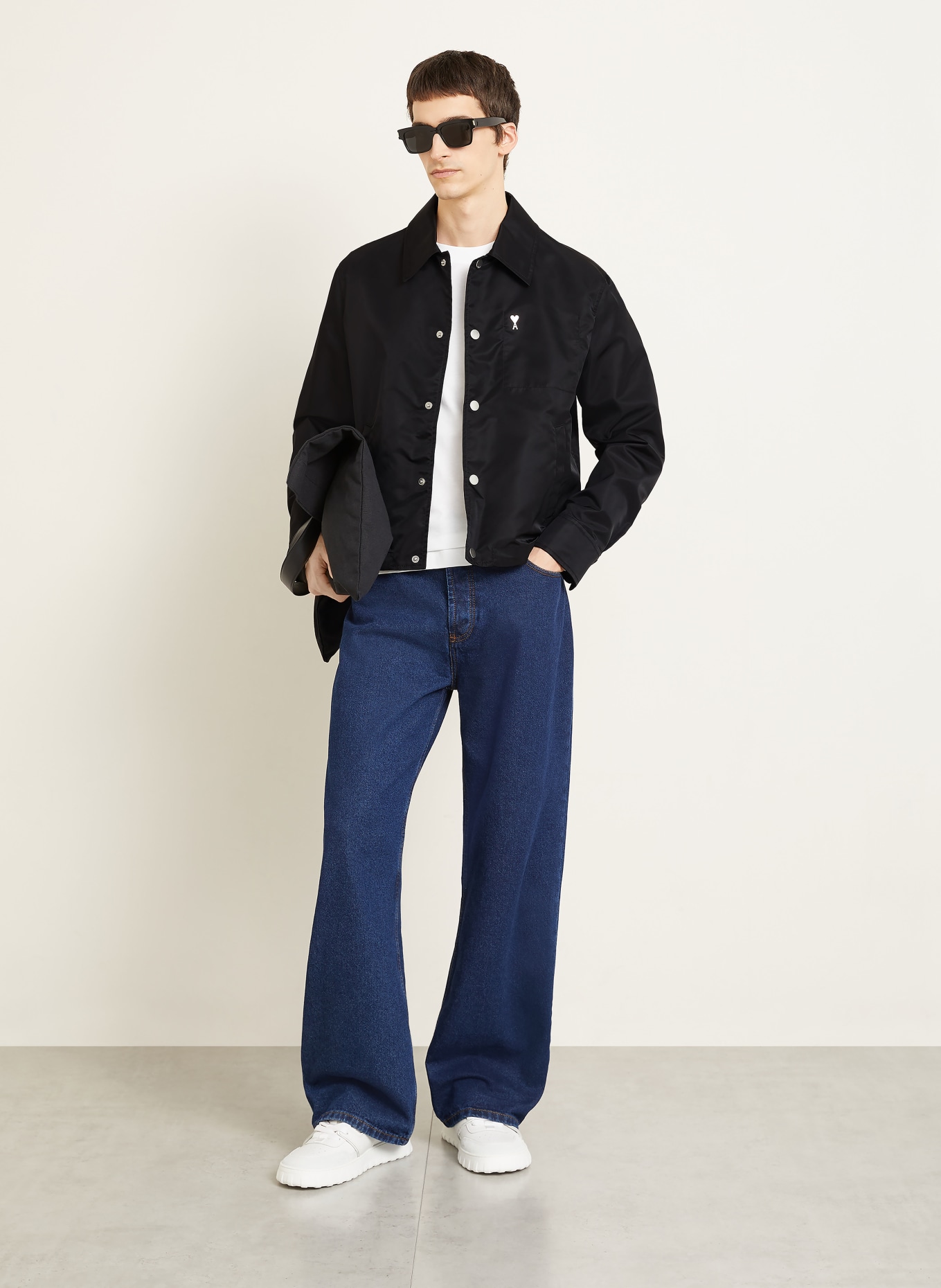 AMI PARIS overjacket: BLACK