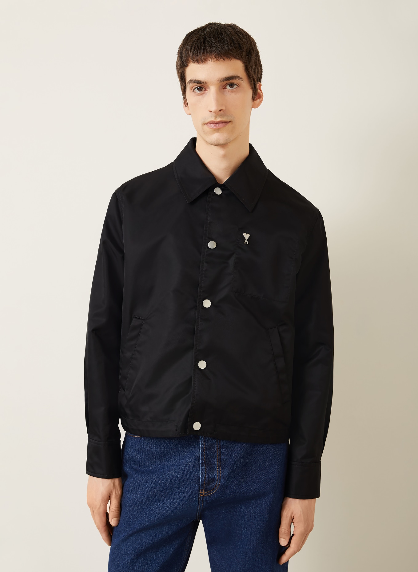 AMI PARIS overjacket: BLACK