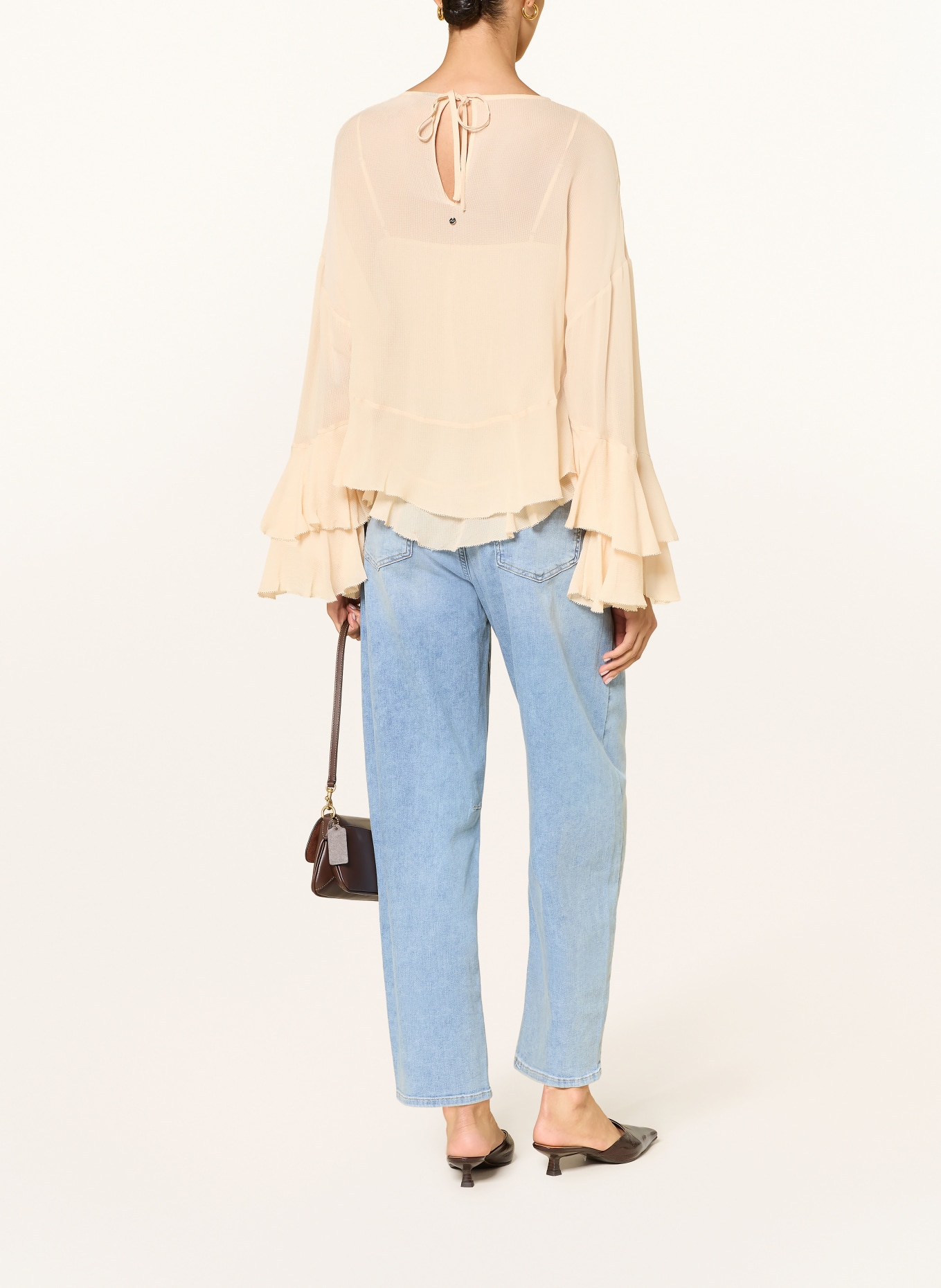 SEDUCTIVE Dżinsy z szerokimi nogawkami MICKIE: 820 USED BLUE